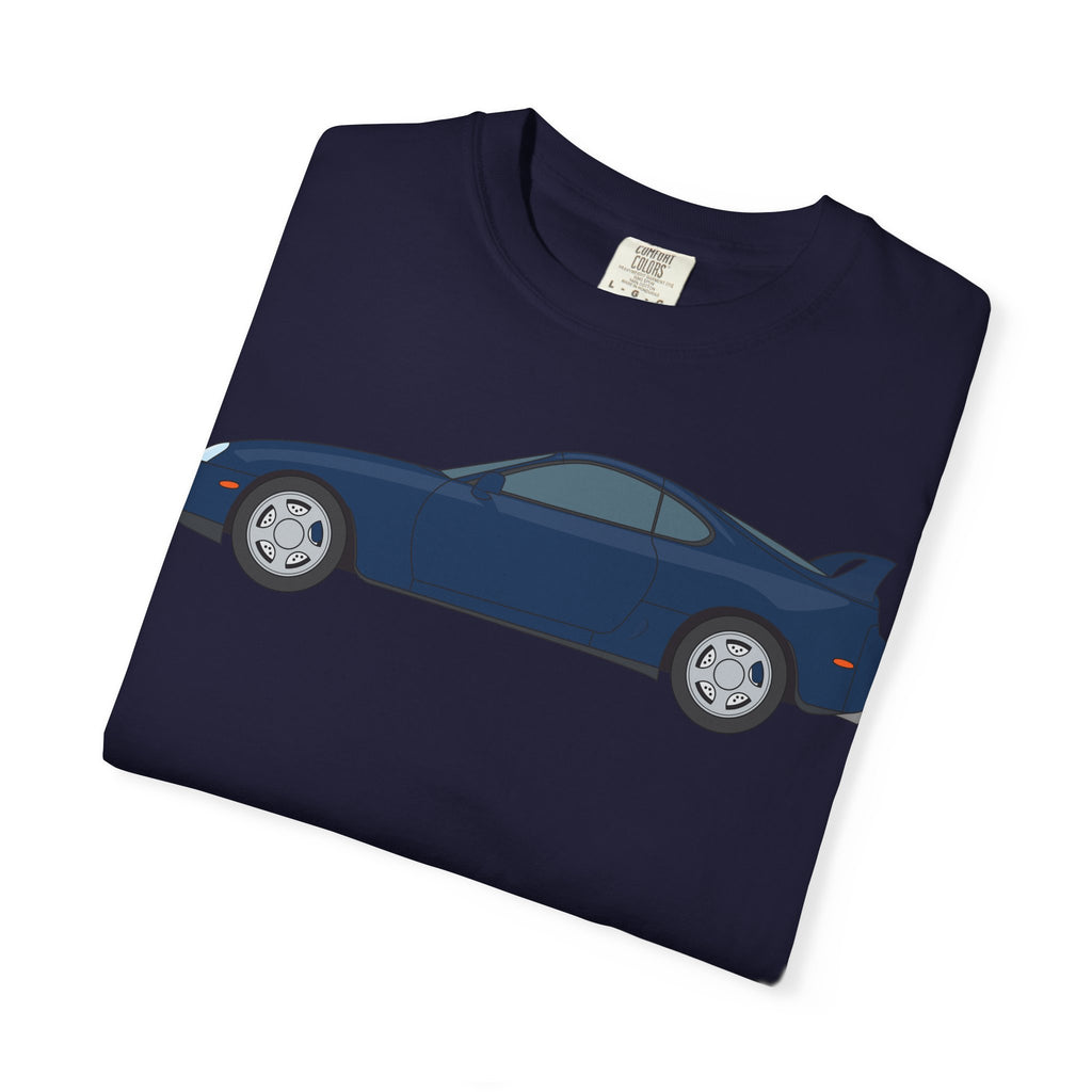 Toyota Supra MK4 Royal Sapphire  — T-Shirt — Retro Car Graphic Tee
