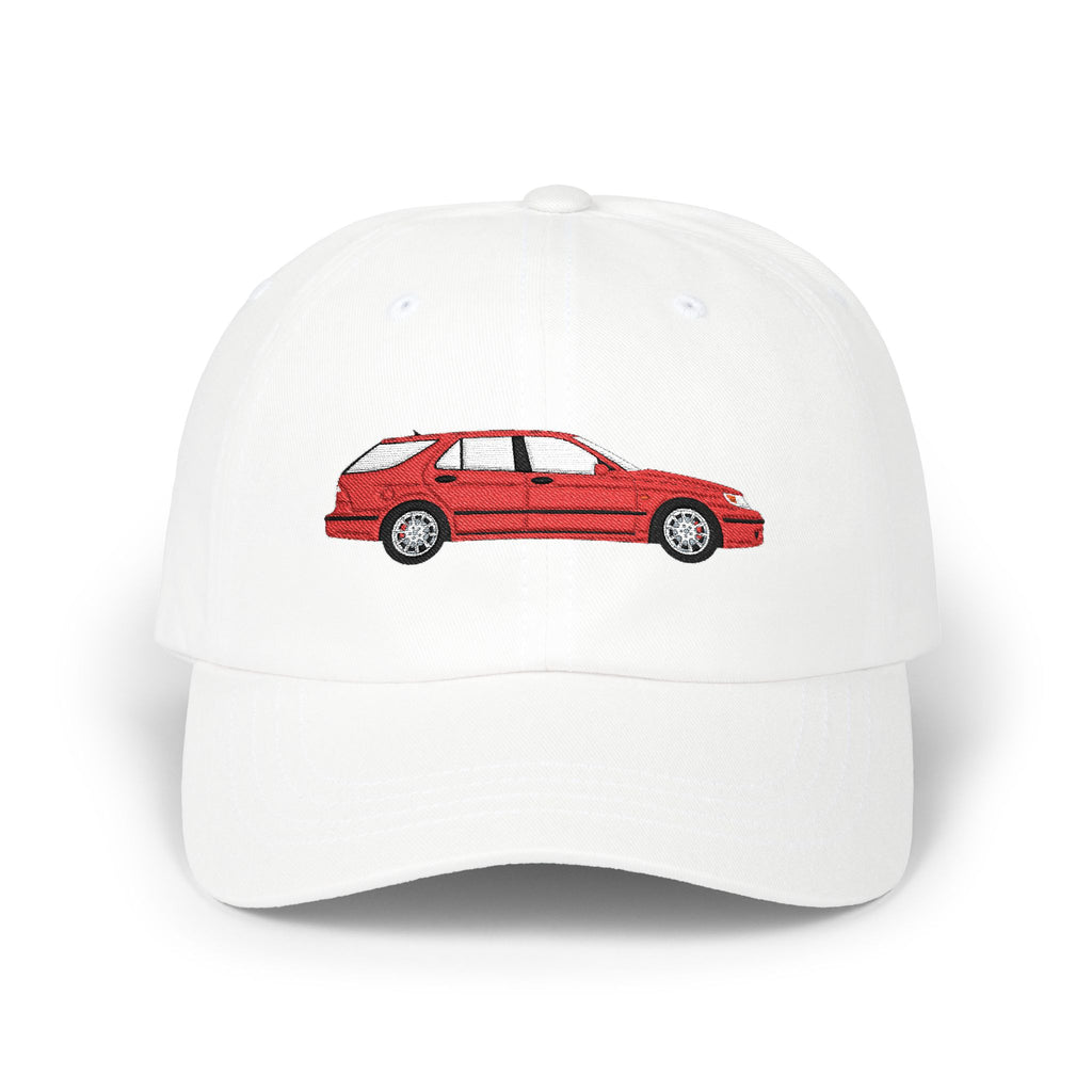 Saab 9-5 OG Aero Wagon Laser Red — Car Baseball Hat — Caps