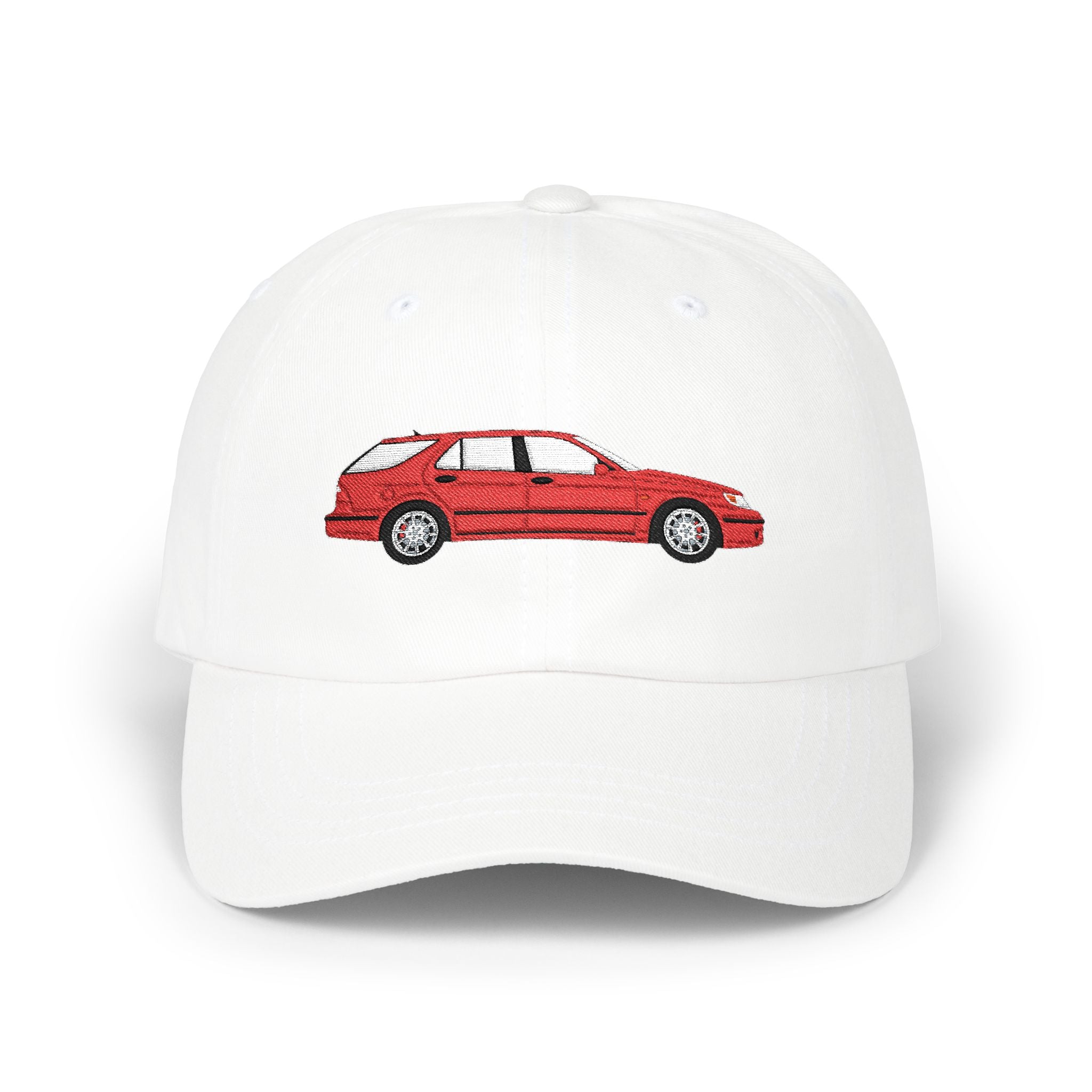 Saab 9-5 OG Aero Wagon Laser Red — Car Baseball Hat — Caps