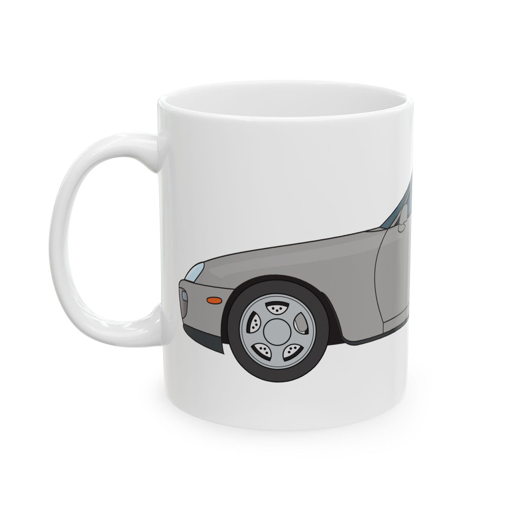 Toyota Supra MK4 – Silver Metallic Ceramic Mug