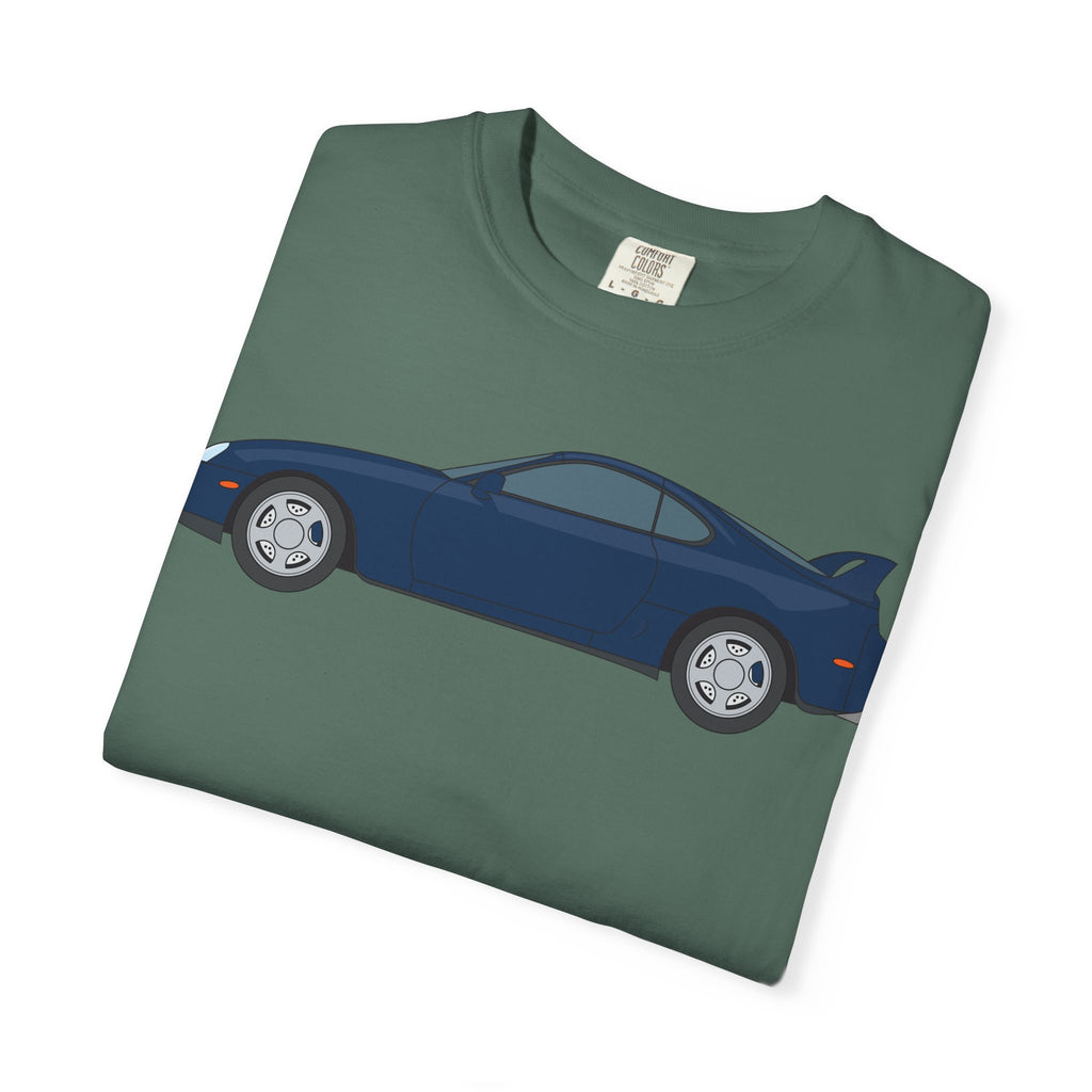 Toyota Supra MK4 Royal Sapphire  — T-Shirt — Retro Car Graphic Tee