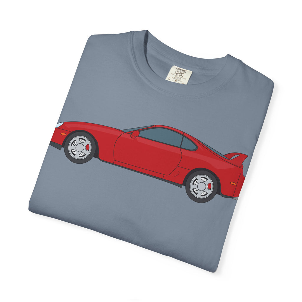 Toyota Supra MK4 Super Red ll  — T-Shirt — Retro Car Graphic Tee