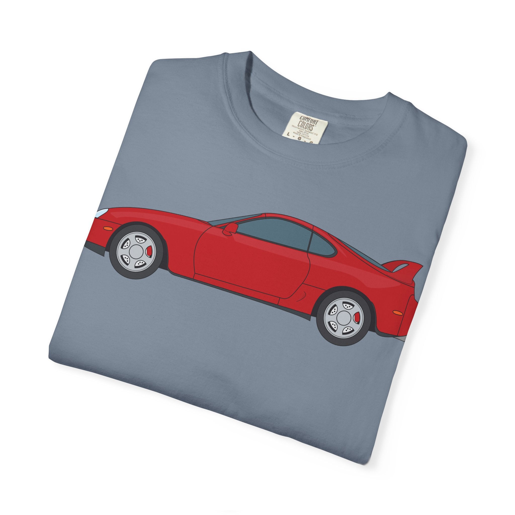 Toyota Supra MK4 Super Red ll  — T-Shirt — Retro Car Graphic Tee