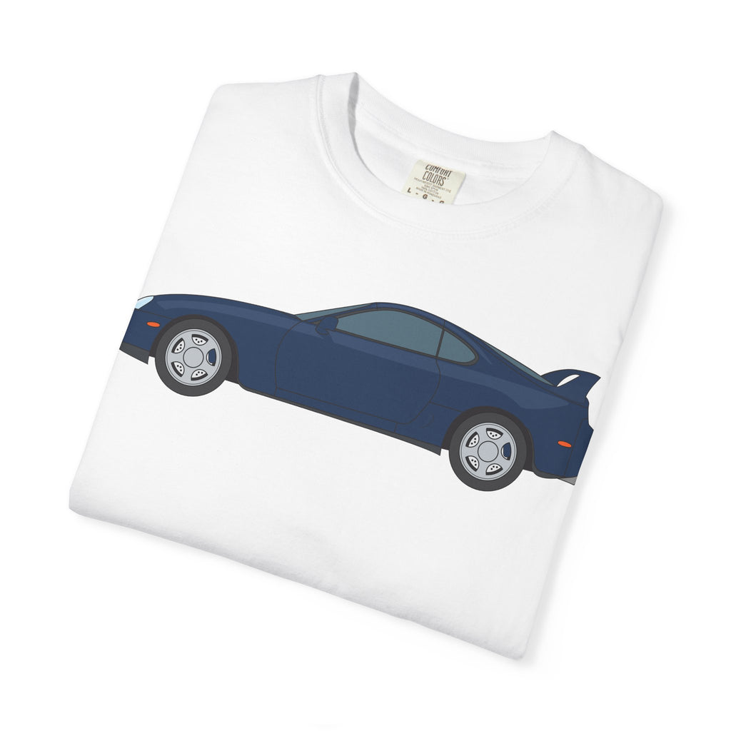 Toyota Supra MK4 Royal Sapphire  — T-Shirt — Retro Car Graphic Tee