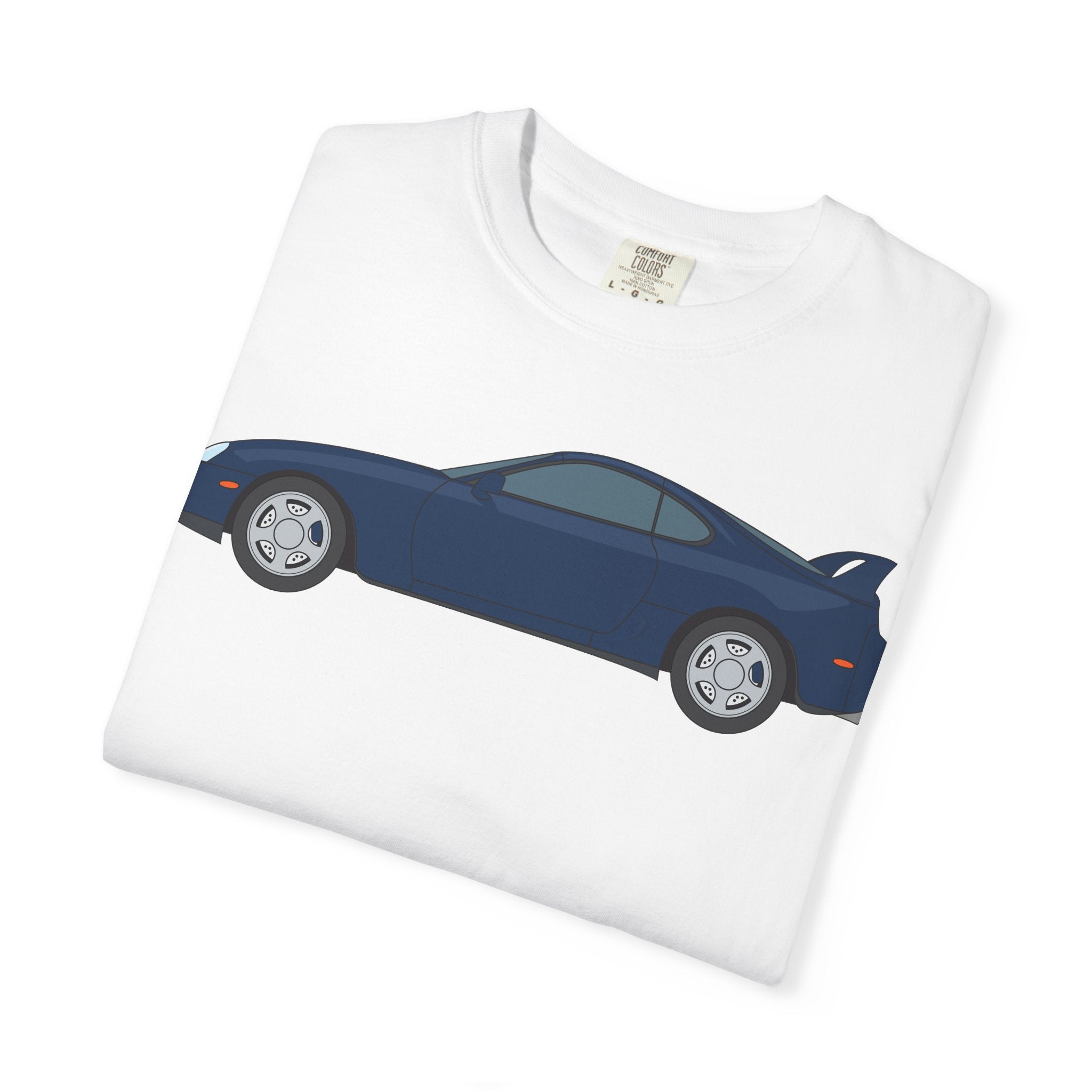 Toyota Supra MK4 Royal Sapphire  — T-Shirt — Retro Car Graphic Tee