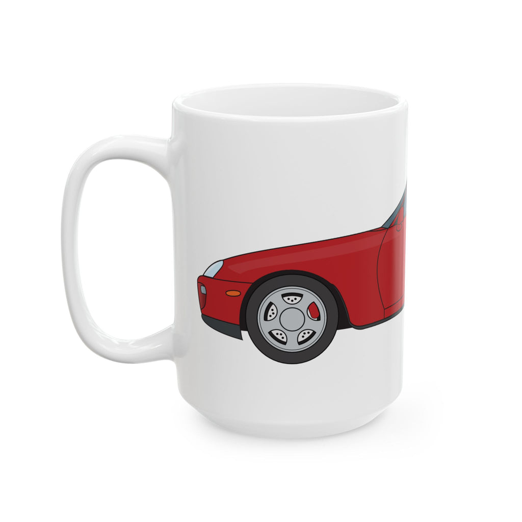 Toyota Supra MK4 Super Red ll — Ceramic Mug — Coffee Cup (11oz & 15oz)