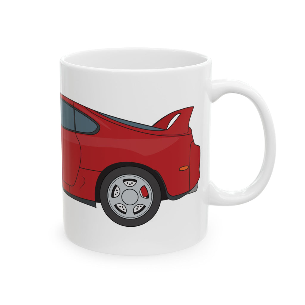 Toyota Supra MK4 Super Red ll — Ceramic Mug — Coffee Cup (11oz & 15oz)