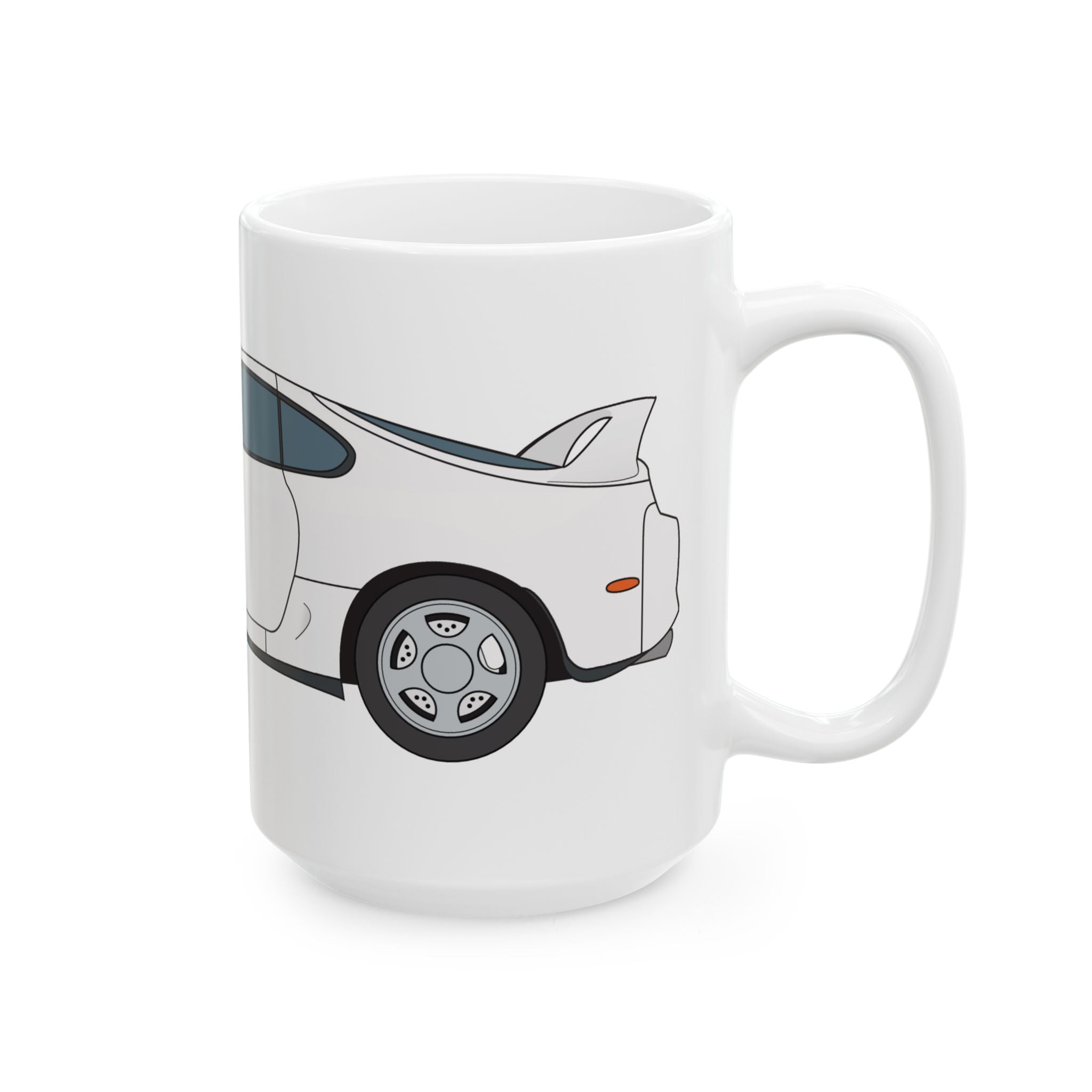 Toyota Supra MK4 Super White ll — Ceramic Mug — Coffee Cup (11oz & 15oz)