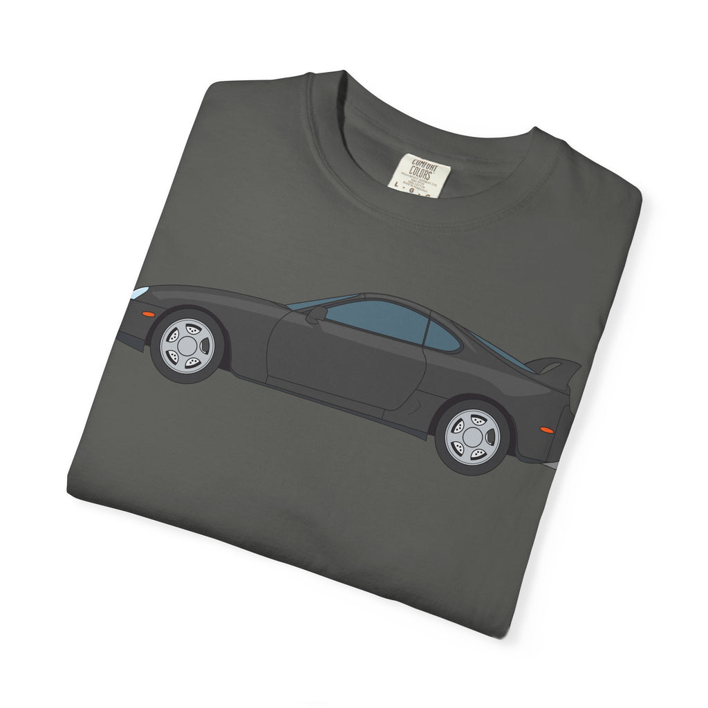 Toyota Supra MK4 Anthracite  — T-Shirt — Retro Car Graphic Tee