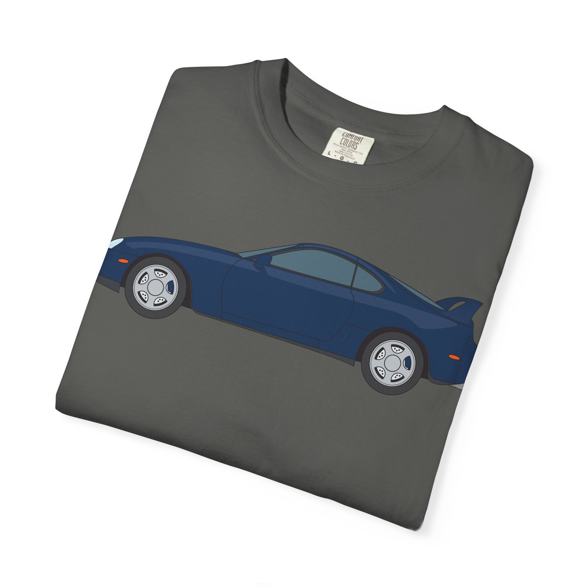 Toyota Supra MK4 Royal Sapphire  — T-Shirt — Retro Car Graphic Tee