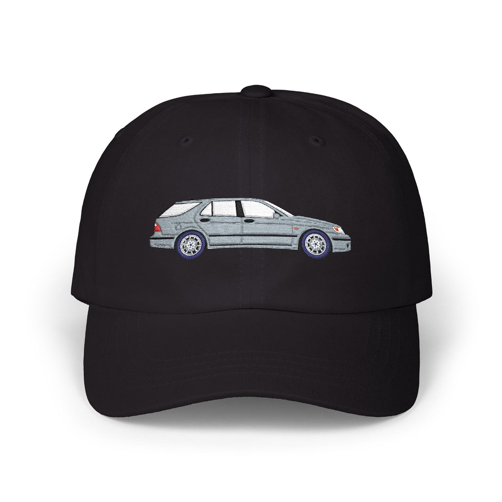 Saab 9-5 OG Aero Wagon Silver Metallic — Car Baseball Hat — Caps