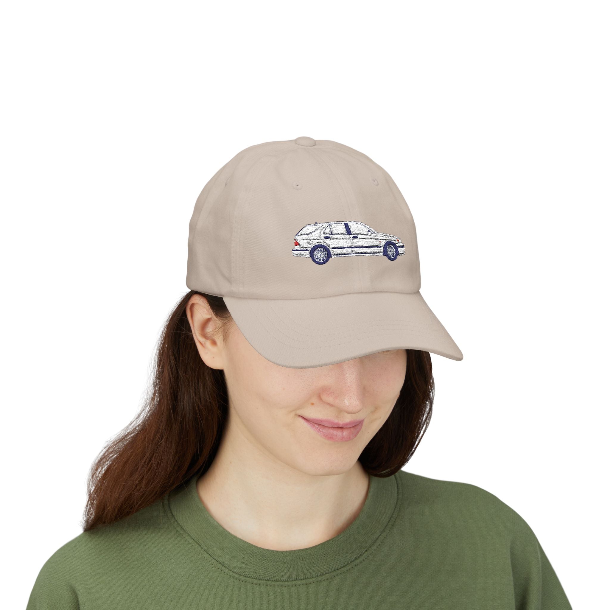 Saab 9-5 OG Aero Wagon Artic White — Car Baseball Hat — Caps