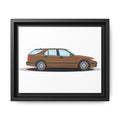 Saab 9-5 OG Aero Wagon Hazelnut Metallic Art Print — Framed Matte Canvas Wall Decor