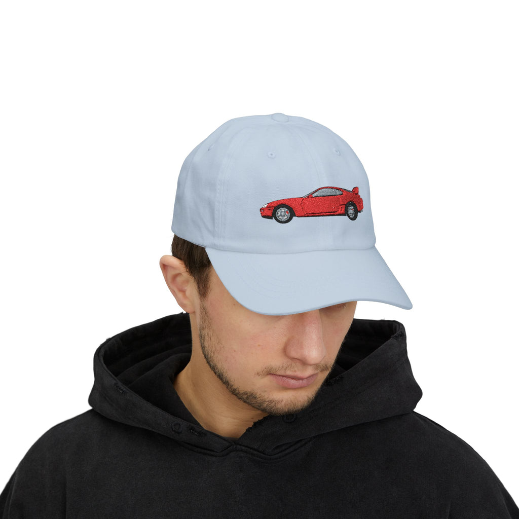 Toyota Supra MK4 Super Red ll — Car Baseball Hat — Caps