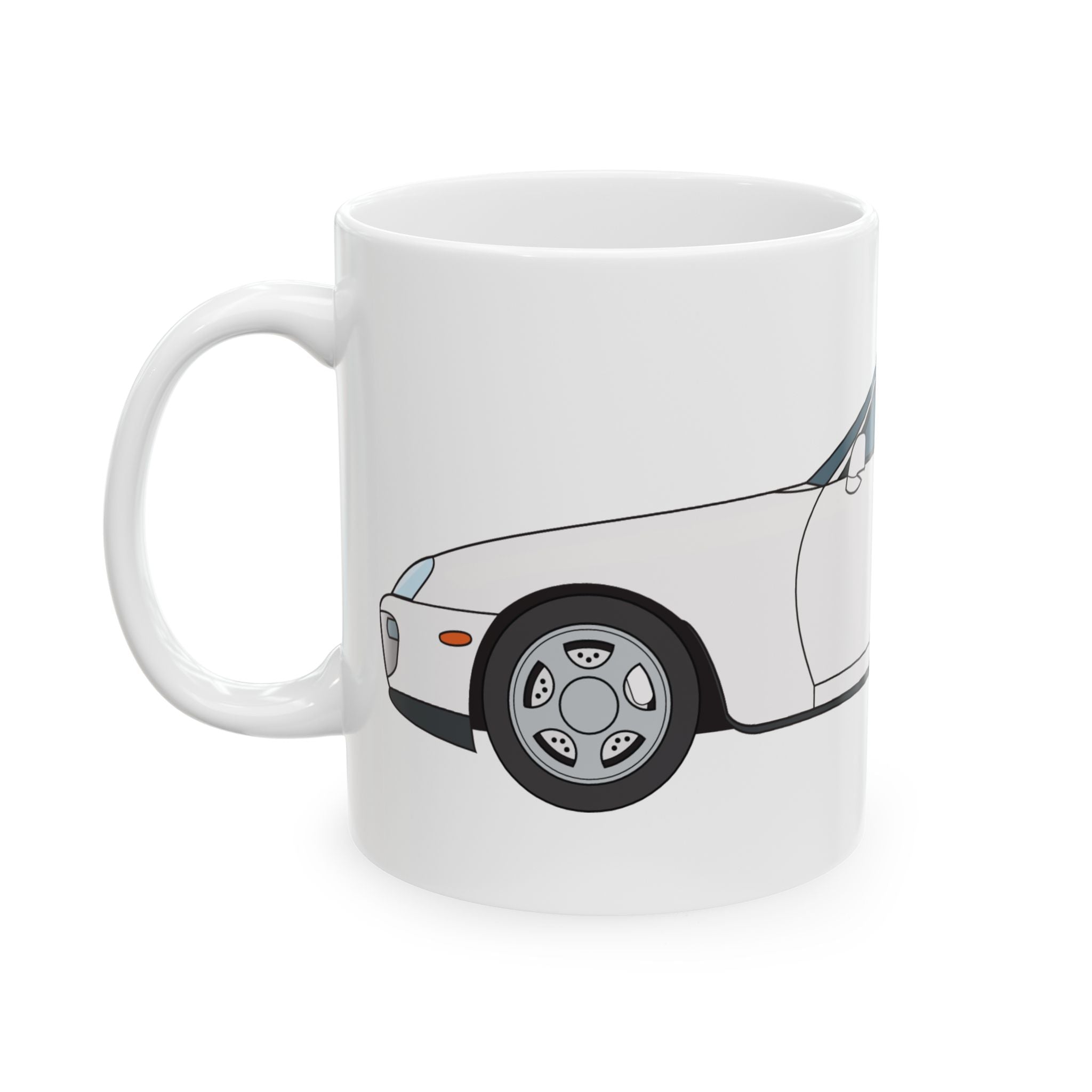 Toyota Supra MK4 Super White ll — Ceramic Mug — Coffee Cup (11oz & 15oz)