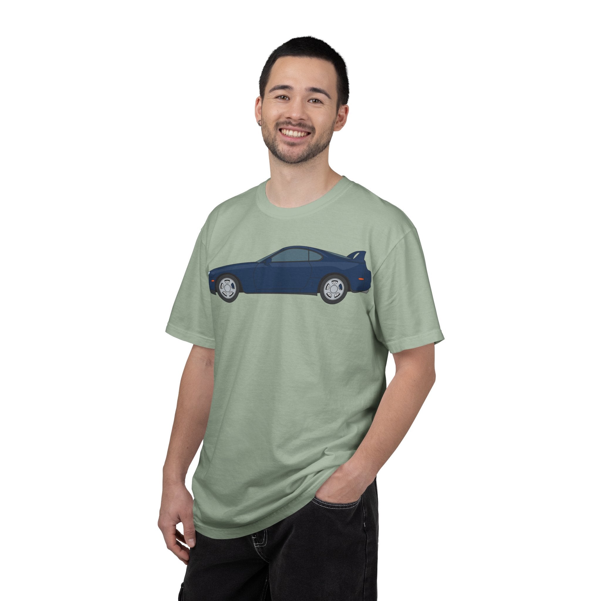 Toyota Supra MK4 Royal Sapphire  — T-Shirt — Retro Car Graphic Tee