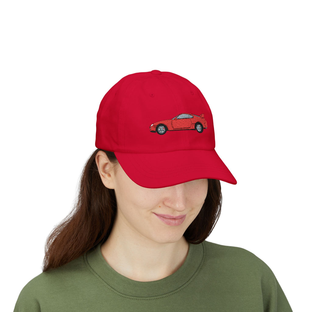 Toyota Supra MK4 Super Red ll — Car Baseball Hat — Caps