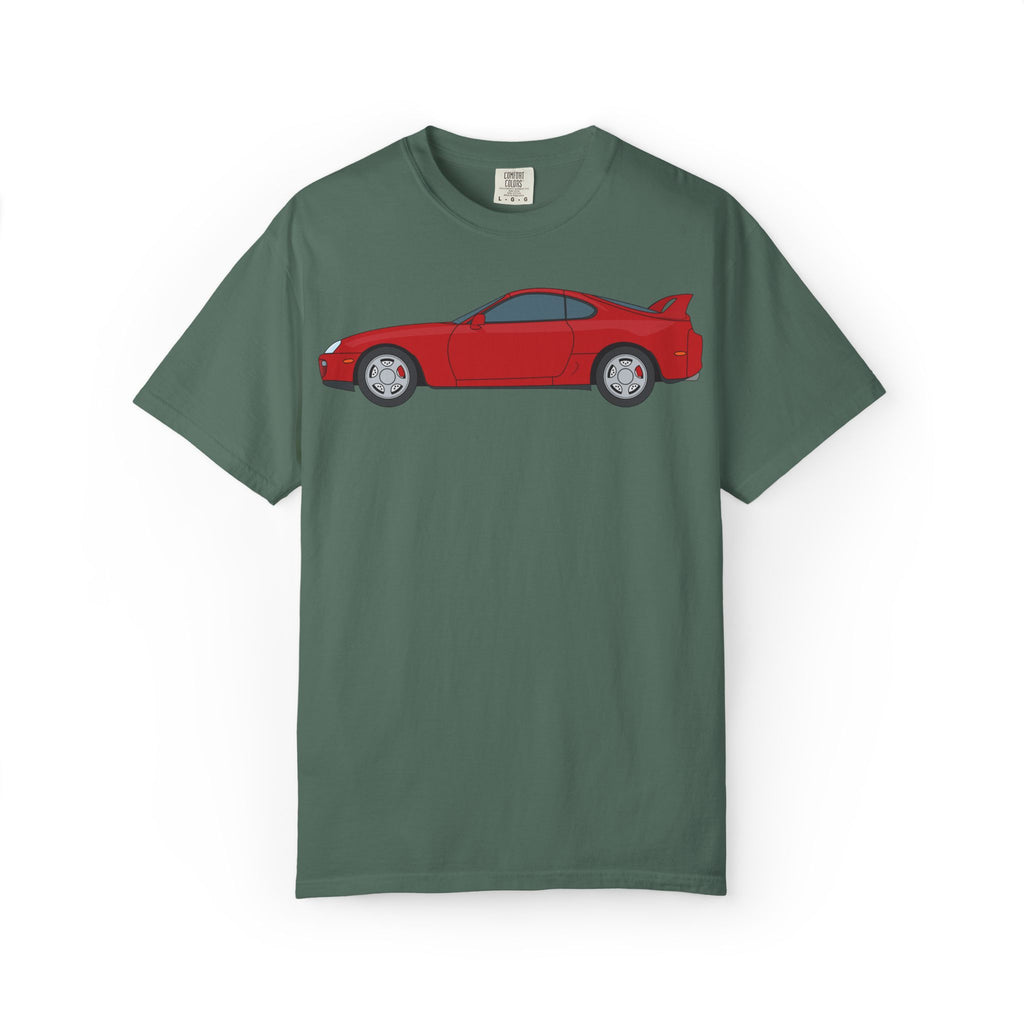 Toyota Supra MK4 Super Red ll  — T-Shirt — Retro Car Graphic Tee