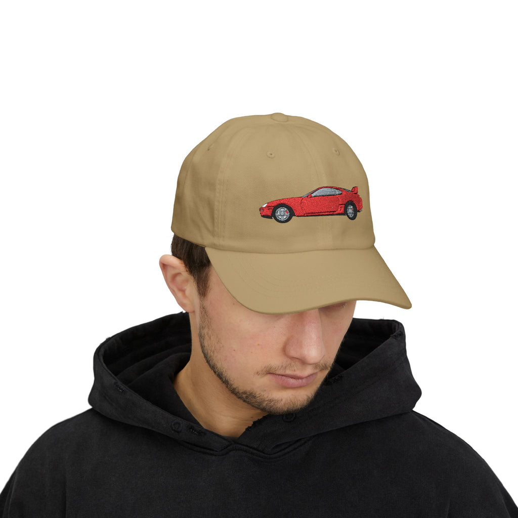 Toyota Supra MK4 Super Red ll — Car Baseball Hat — Caps