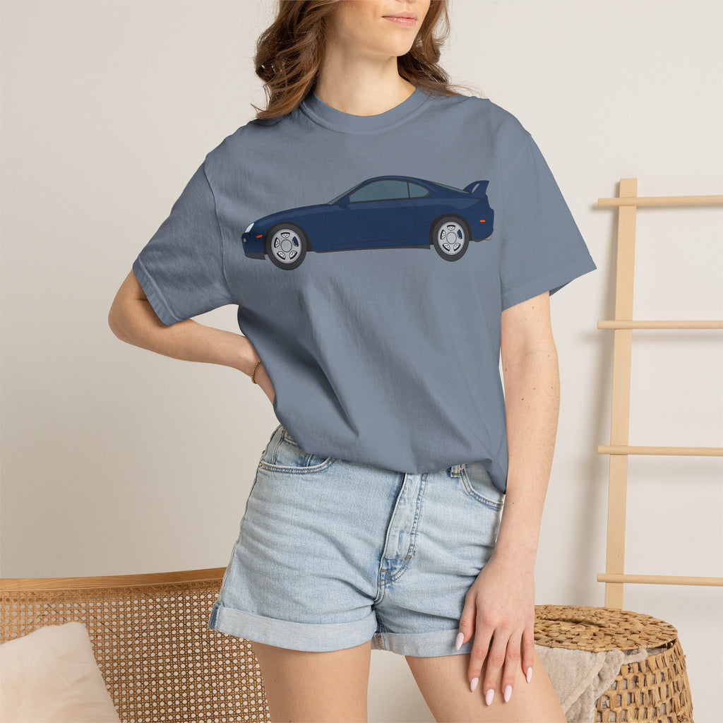 Toyota Supra MK4 Royal Sapphire  — T-Shirt — Retro Car Graphic Tee