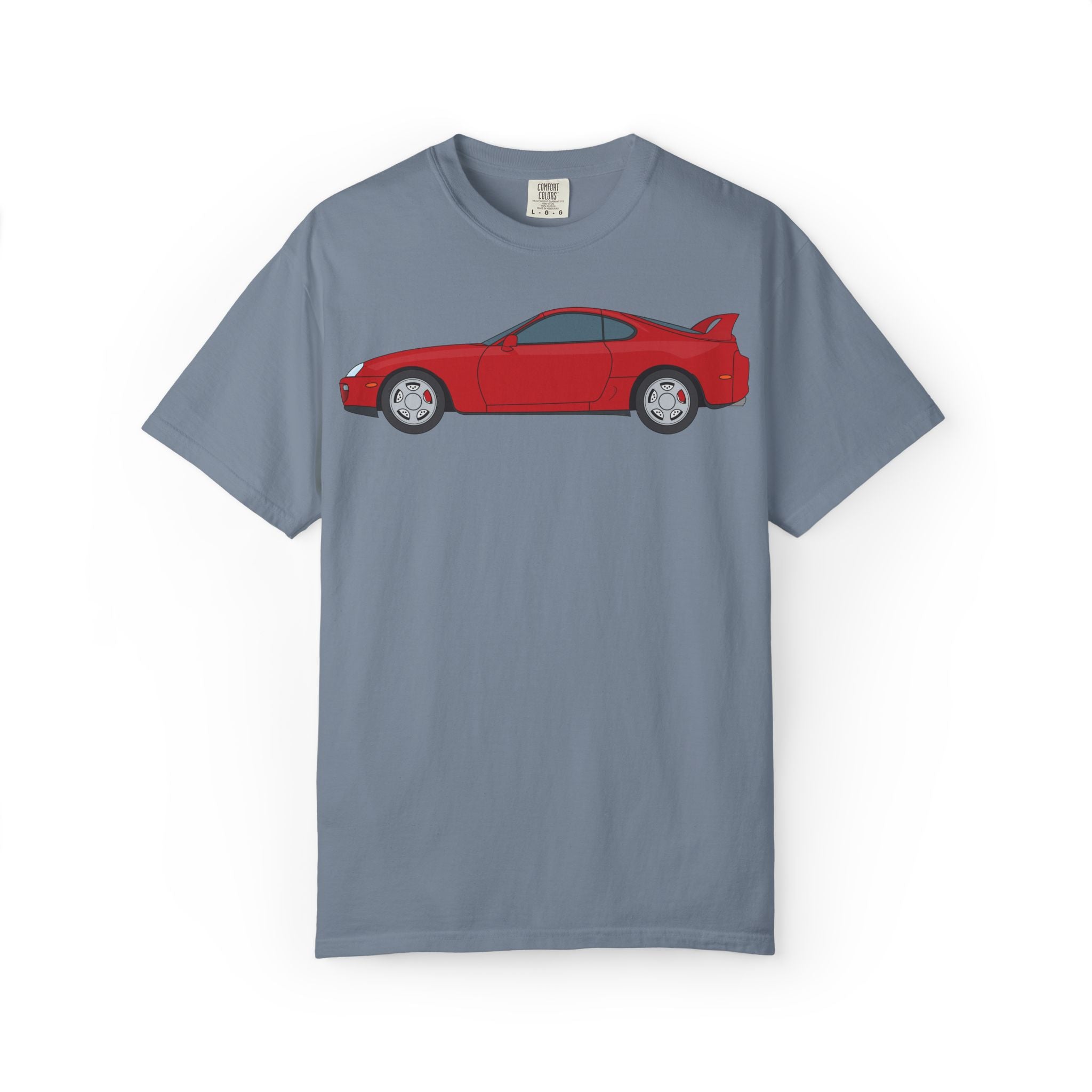 Toyota Supra MK4 Super Red ll  — T-Shirt — Retro Car Graphic Tee