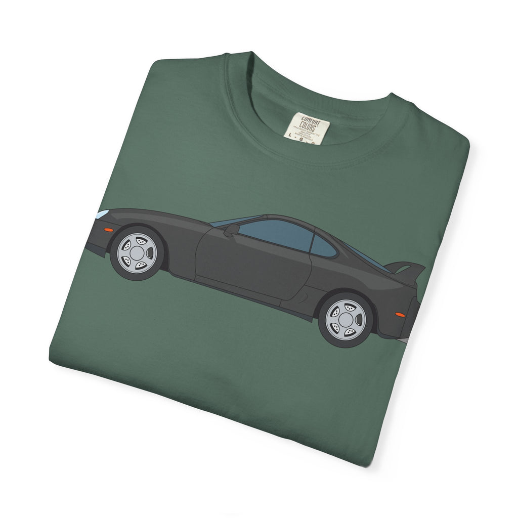 Toyota Supra MK4 Anthracite  — T-Shirt — Retro Car Graphic Tee