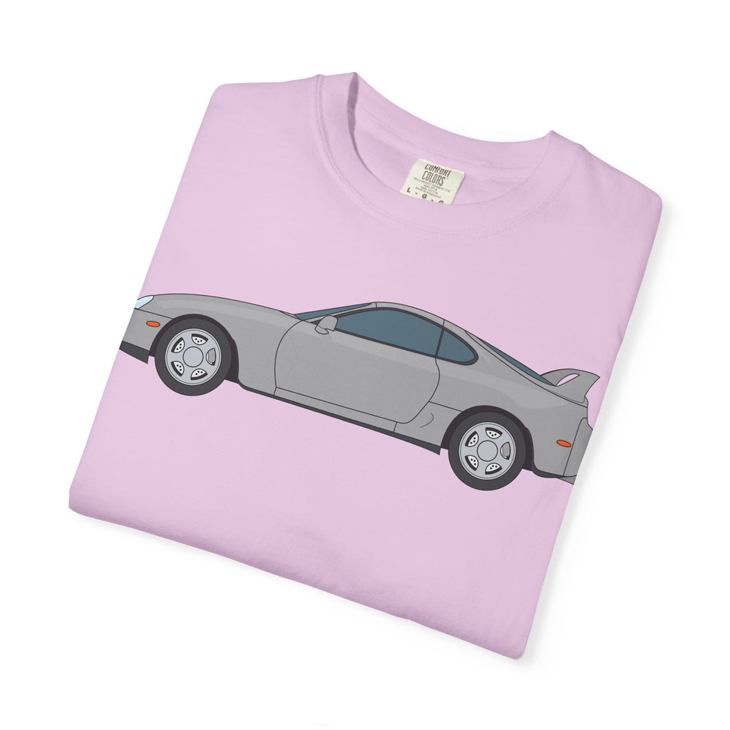 Toyota Supra MK4 Silver Metallic  — T-Shirt — Retro Car Graphic Tee