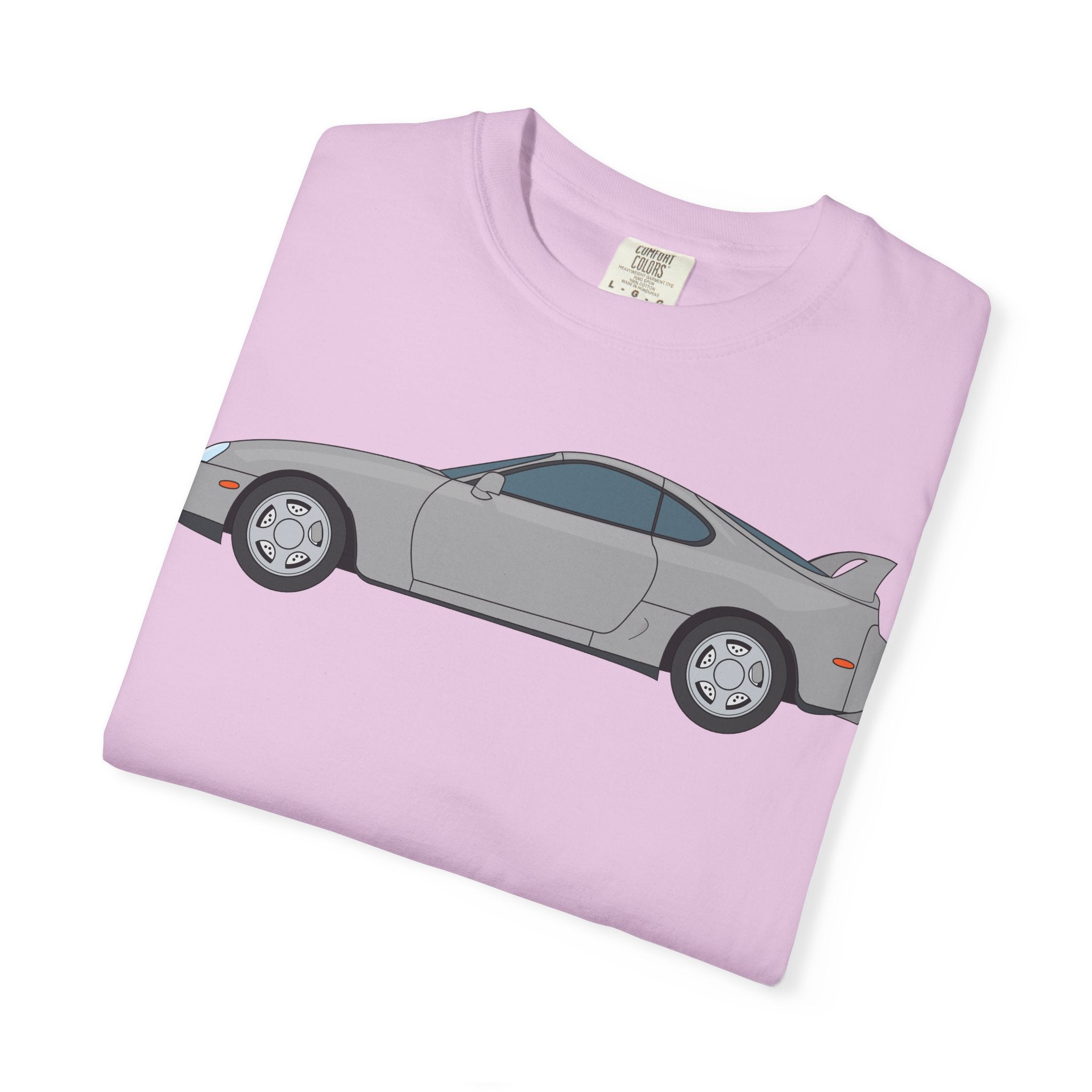 Toyota Supra MK4 Silver Metallic  — T-Shirt — Retro Car Graphic Tee