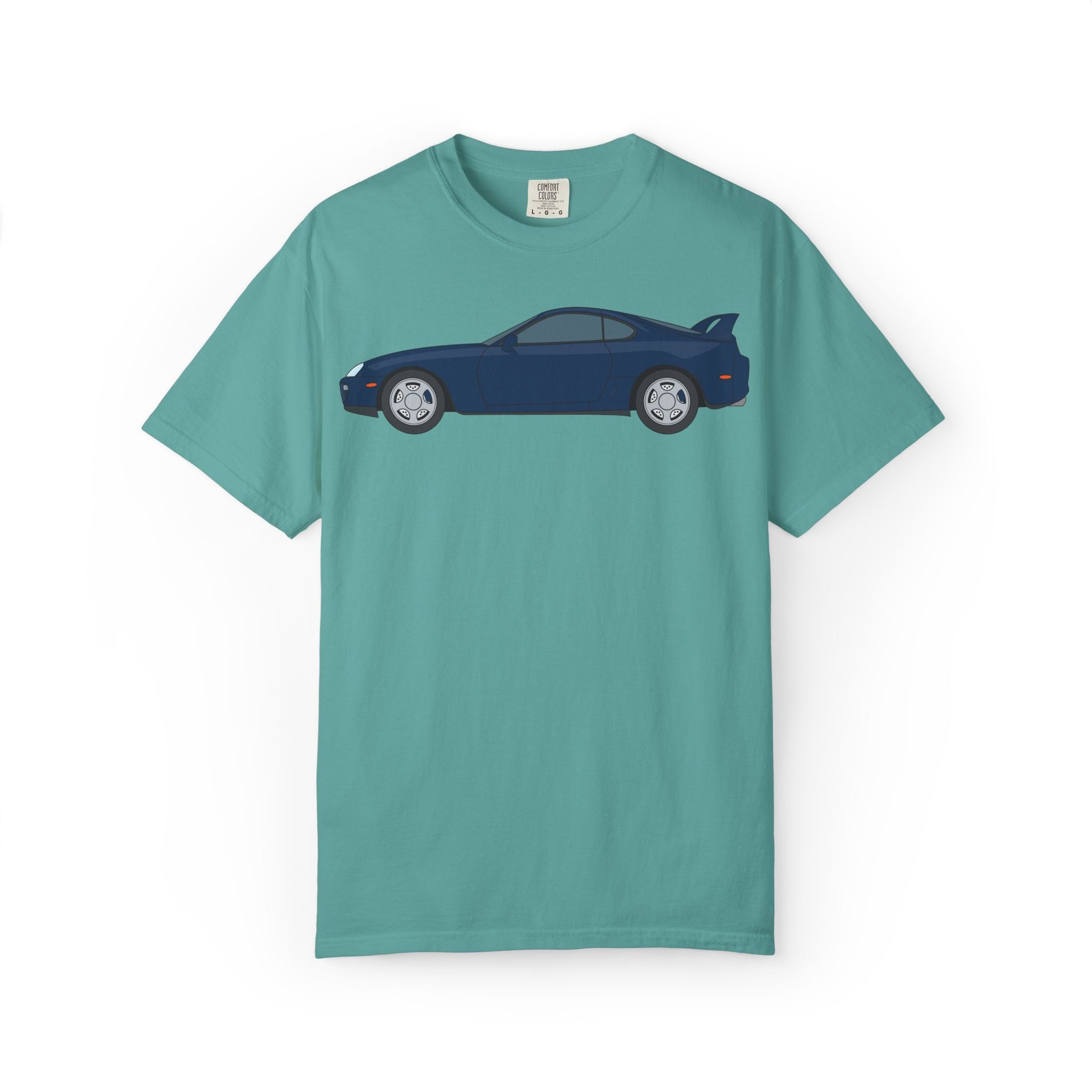 Toyota Supra MK4 Royal Sapphire  — T-Shirt — Retro Car Graphic Tee