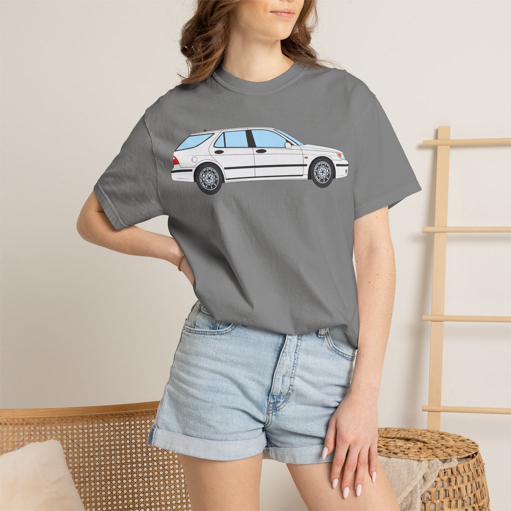 Saab 9-5 OG Aero Wagon – Arctic White T-Shirt