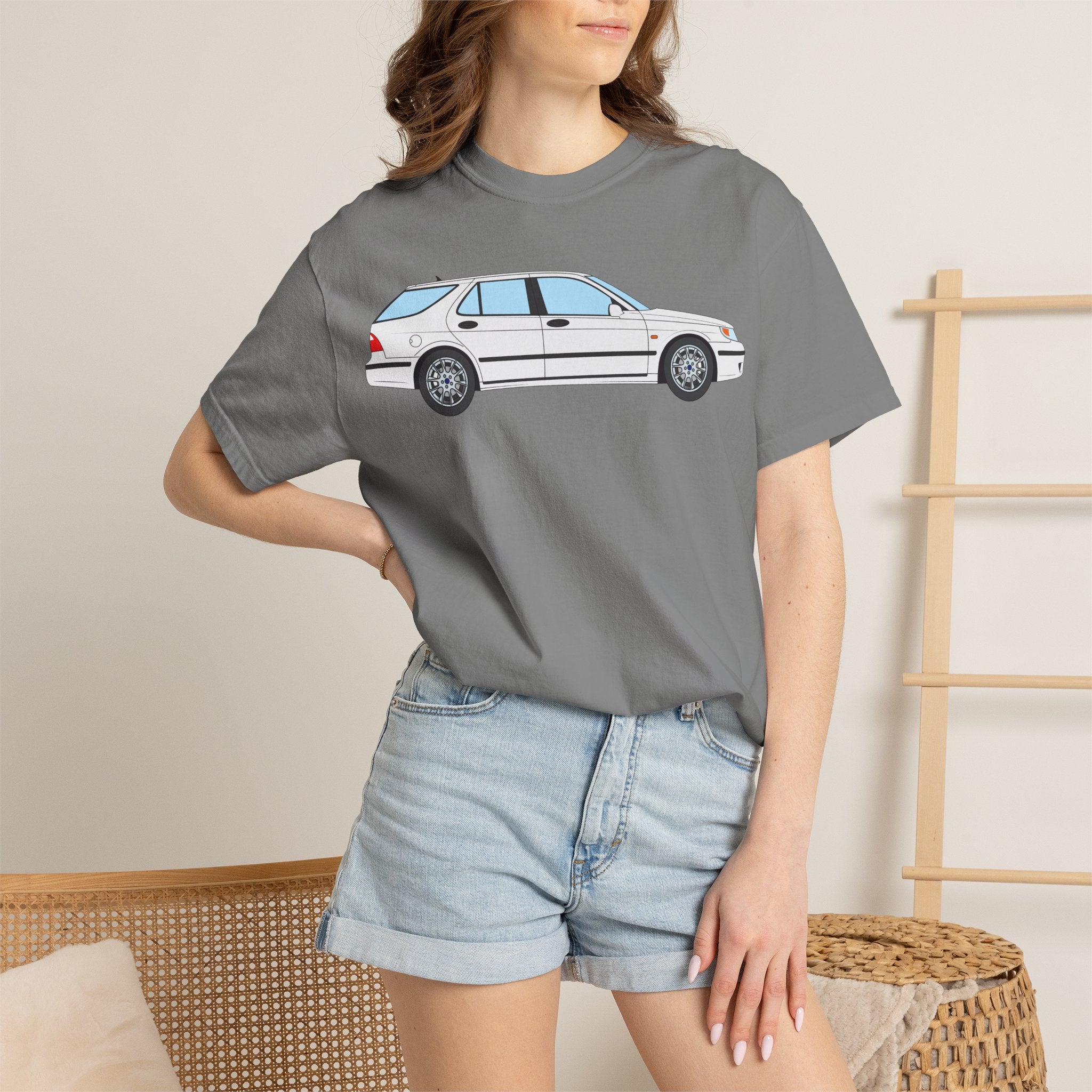 Saab 9-5 OG Aero Wagon – Arctic White T-Shirt