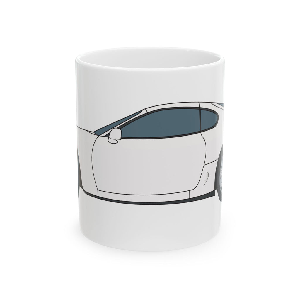 Toyota Supra MK4 Super White ll — Ceramic Mug — Coffee Cup (11oz & 15oz)