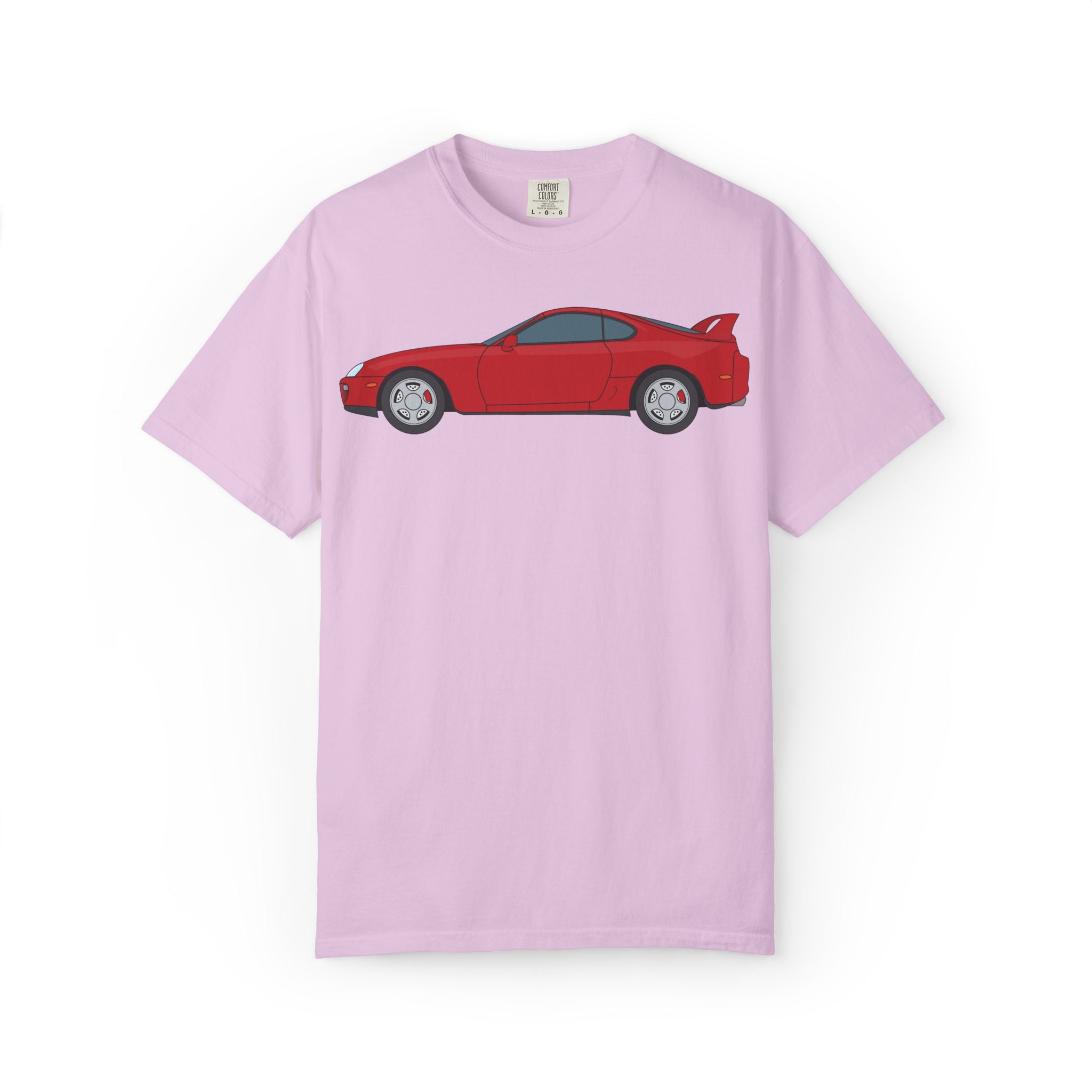 Toyota Supra MK4 Super Red ll  — T-Shirt — Retro Car Graphic Tee