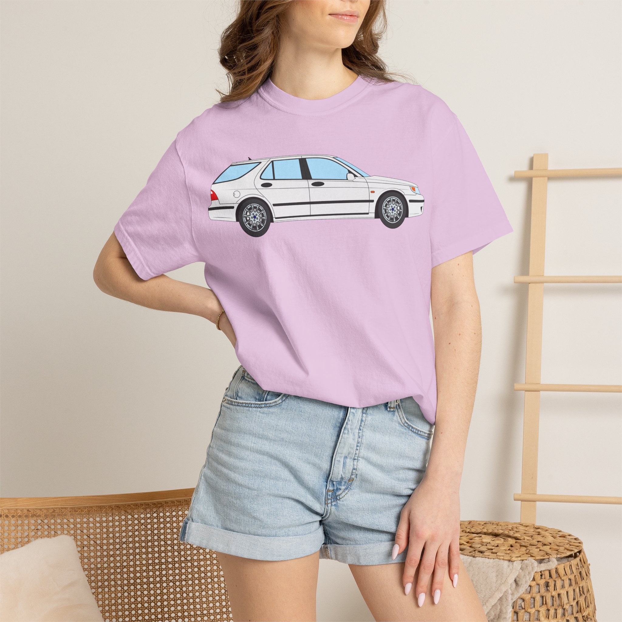 Saab 9-5 OG Aero Wagon – Arctic White T-Shirt