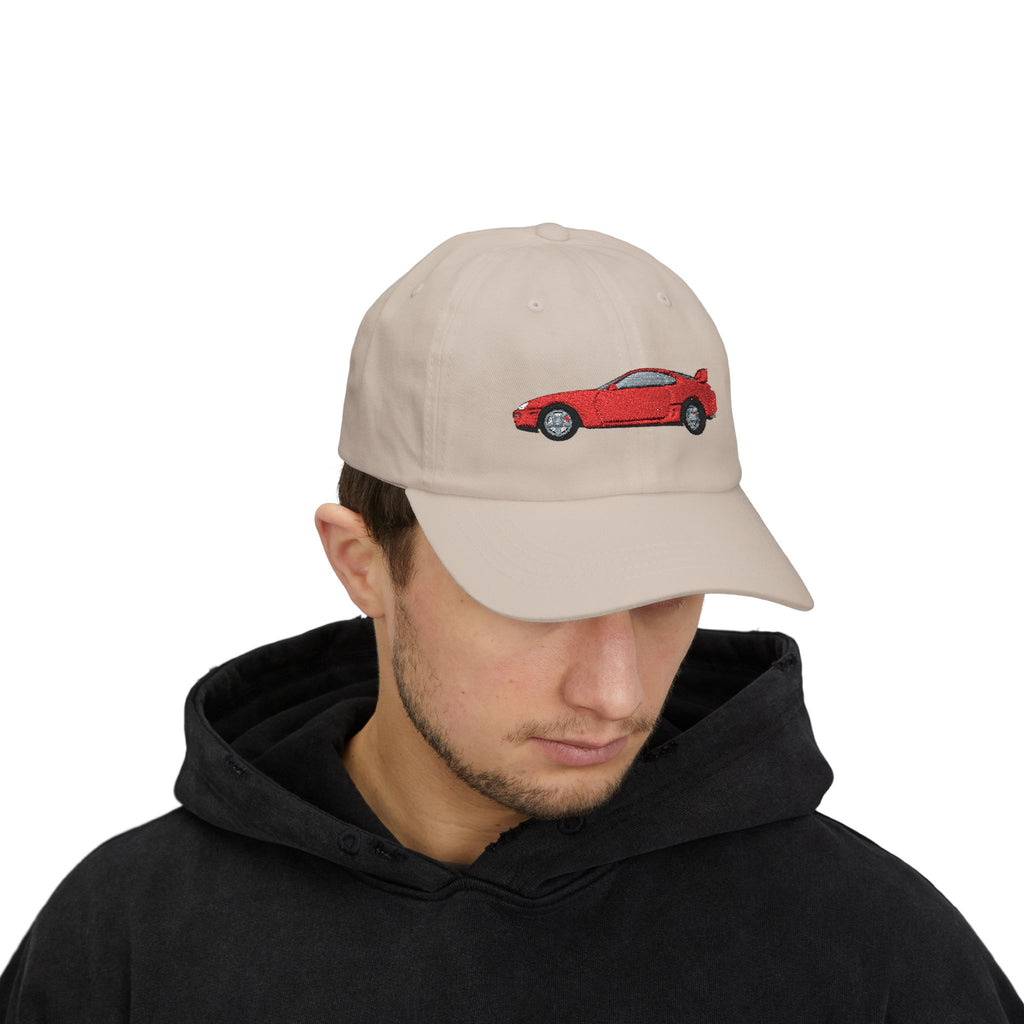 Toyota Supra MK4 Super Red ll — Car Baseball Hat — Caps