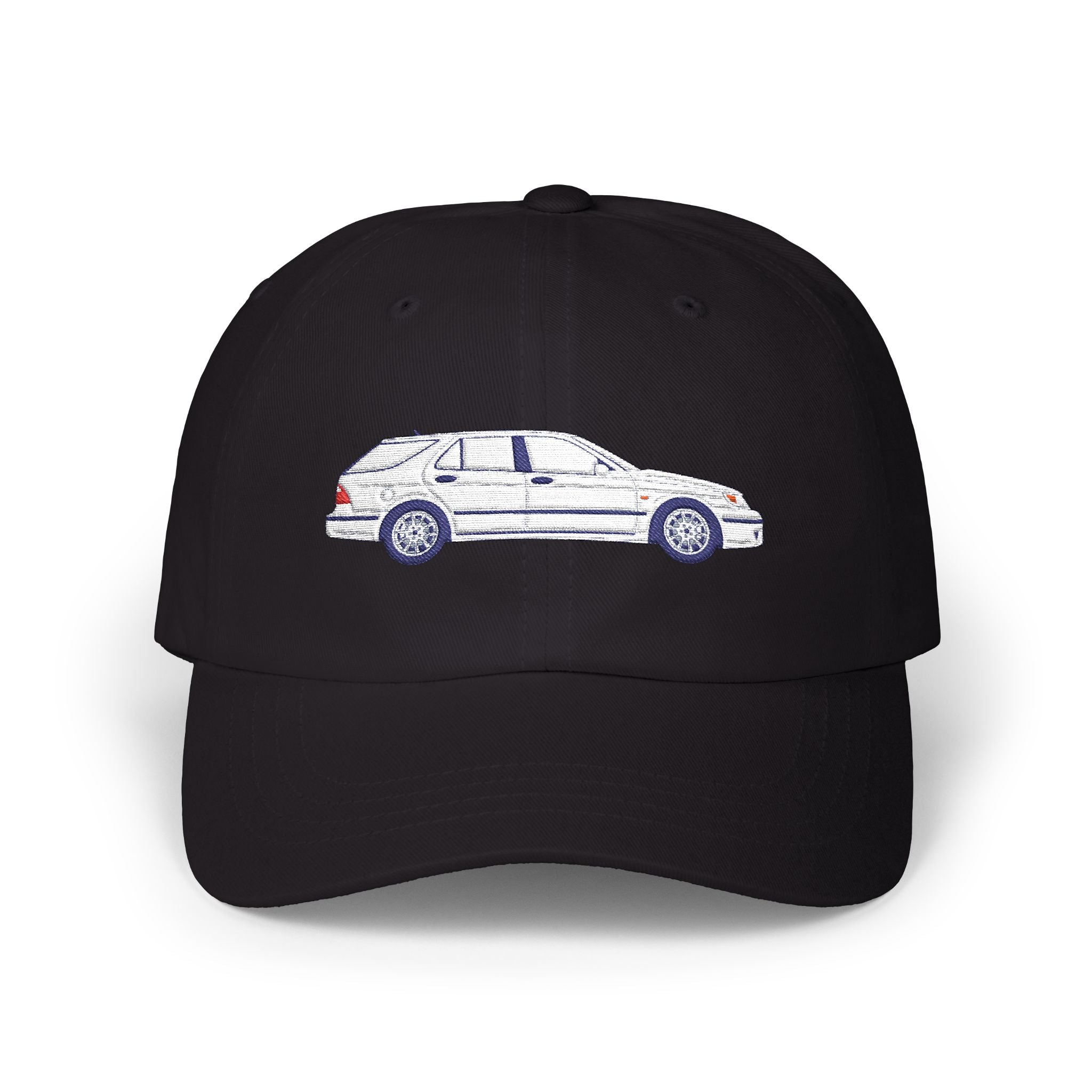 Saab 9-5 OG Aero Wagon Artic White — Car Baseball Hat — Caps