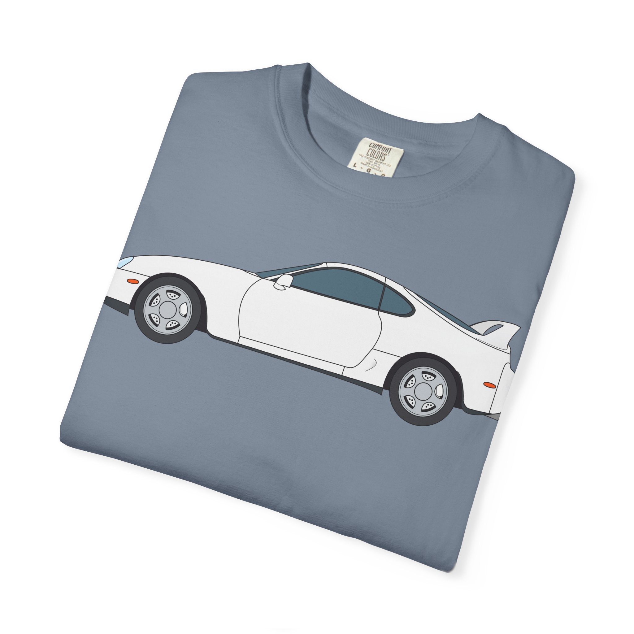 Toyota Supra MK4 Super White ll  — T-Shirt — Retro Car Graphic Tee