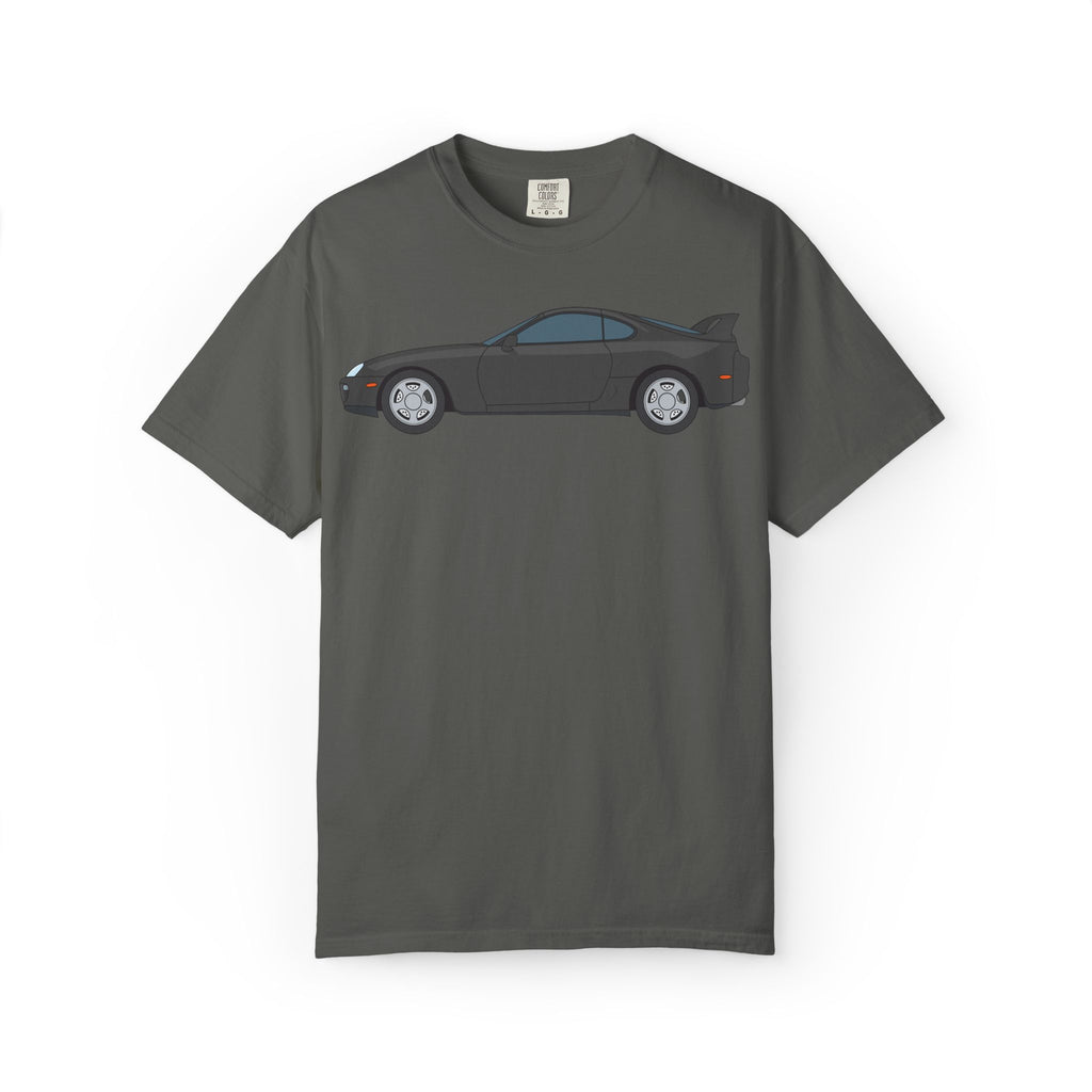 Toyota Supra MK4 Anthracite  — T-Shirt — Retro Car Graphic Tee