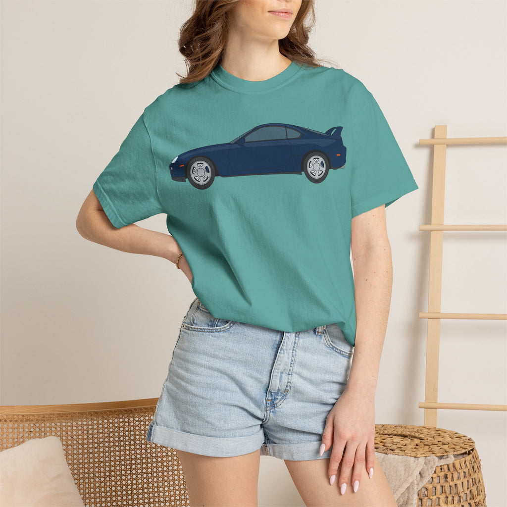 Toyota Supra MK4 Royal Sapphire  — T-Shirt — Retro Car Graphic Tee