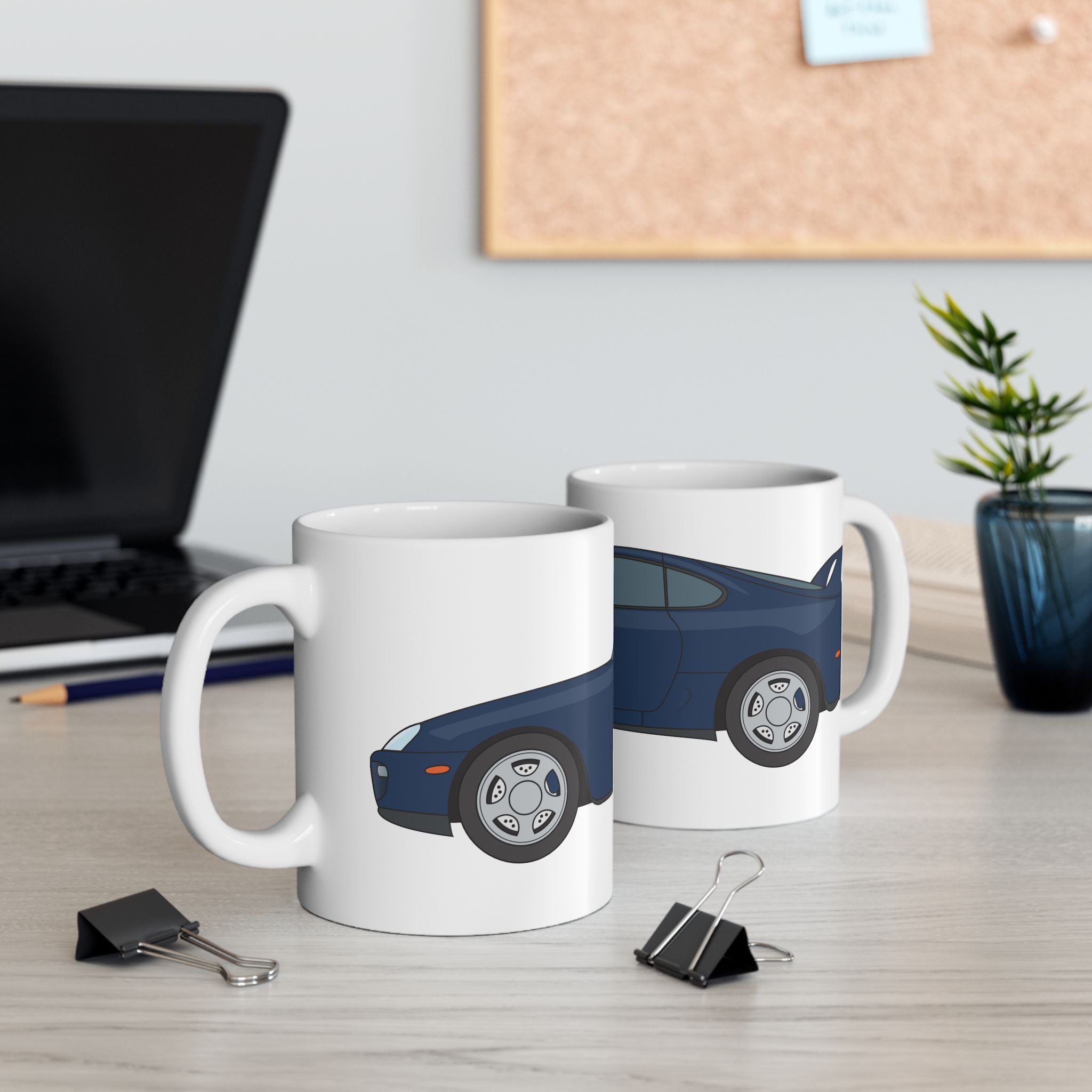 Toyota Supra MK4 – Royal Sapphire Ceramic Mug