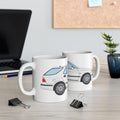 Saab 9-5 OG Aero Wagon Artic White — Ceramic Mug — Coffee Cup (11oz & 15oz)