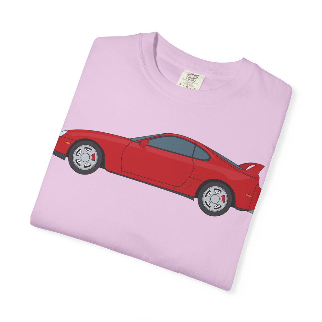 Toyota Supra MK4 Super Red ll  — T-Shirt — Retro Car Graphic Tee