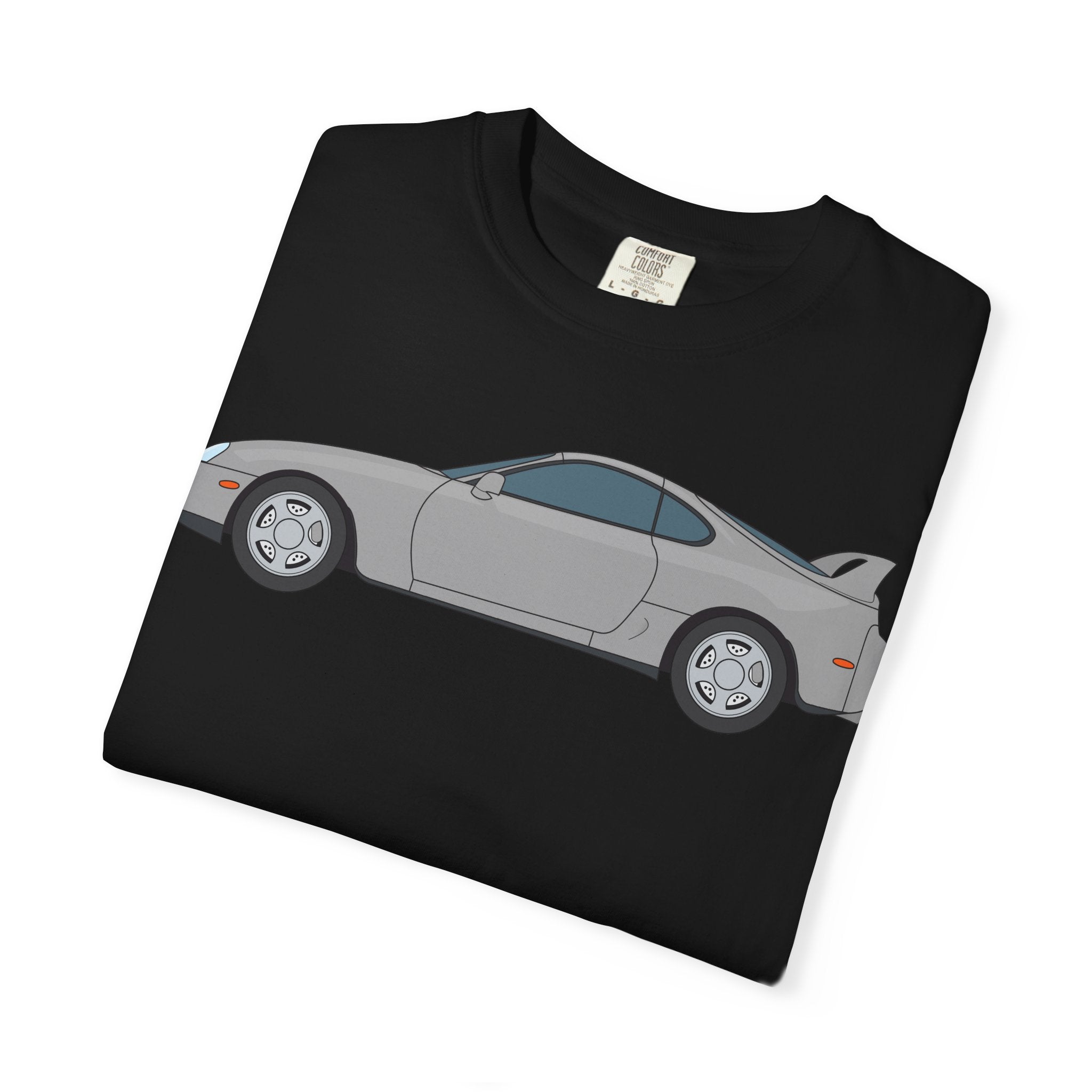 Toyota Supra MK4 Silver Metallic  — T-Shirt — Retro Car Graphic Tee