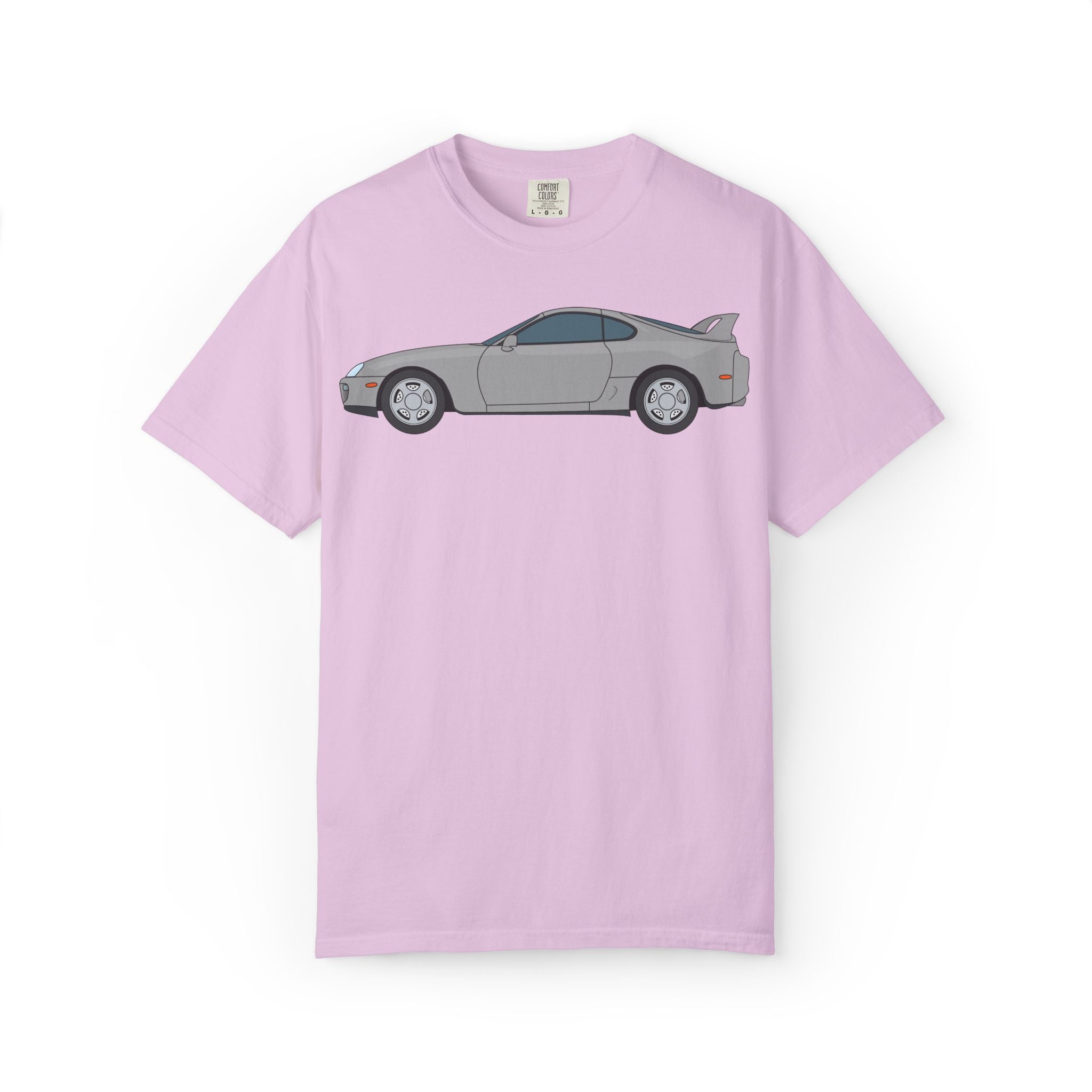Toyota Supra MK4 Silver Metallic  — T-Shirt — Retro Car Graphic Tee