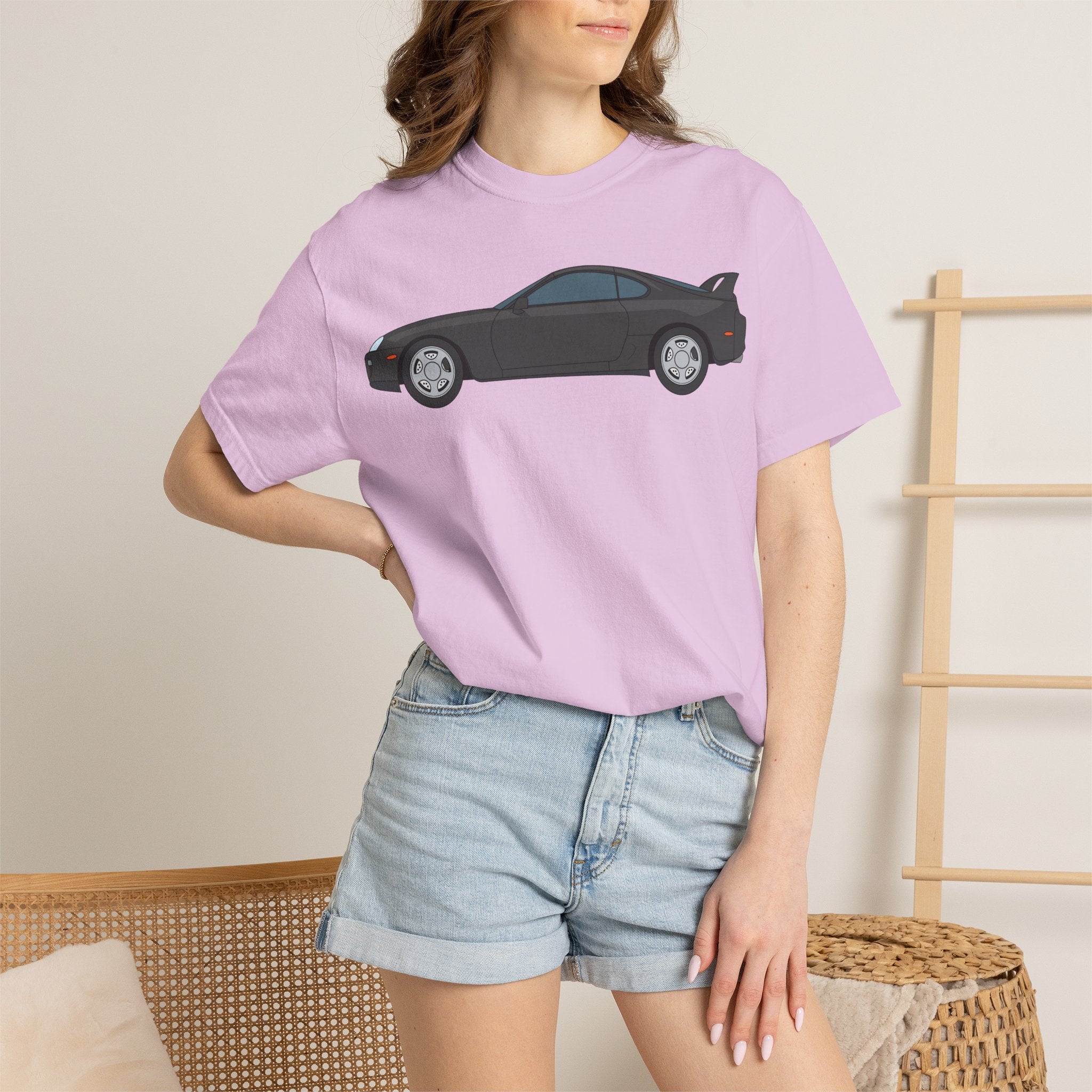 Toyota Supra MK4 Anthracite  — T-Shirt — Retro Car Graphic Tee
