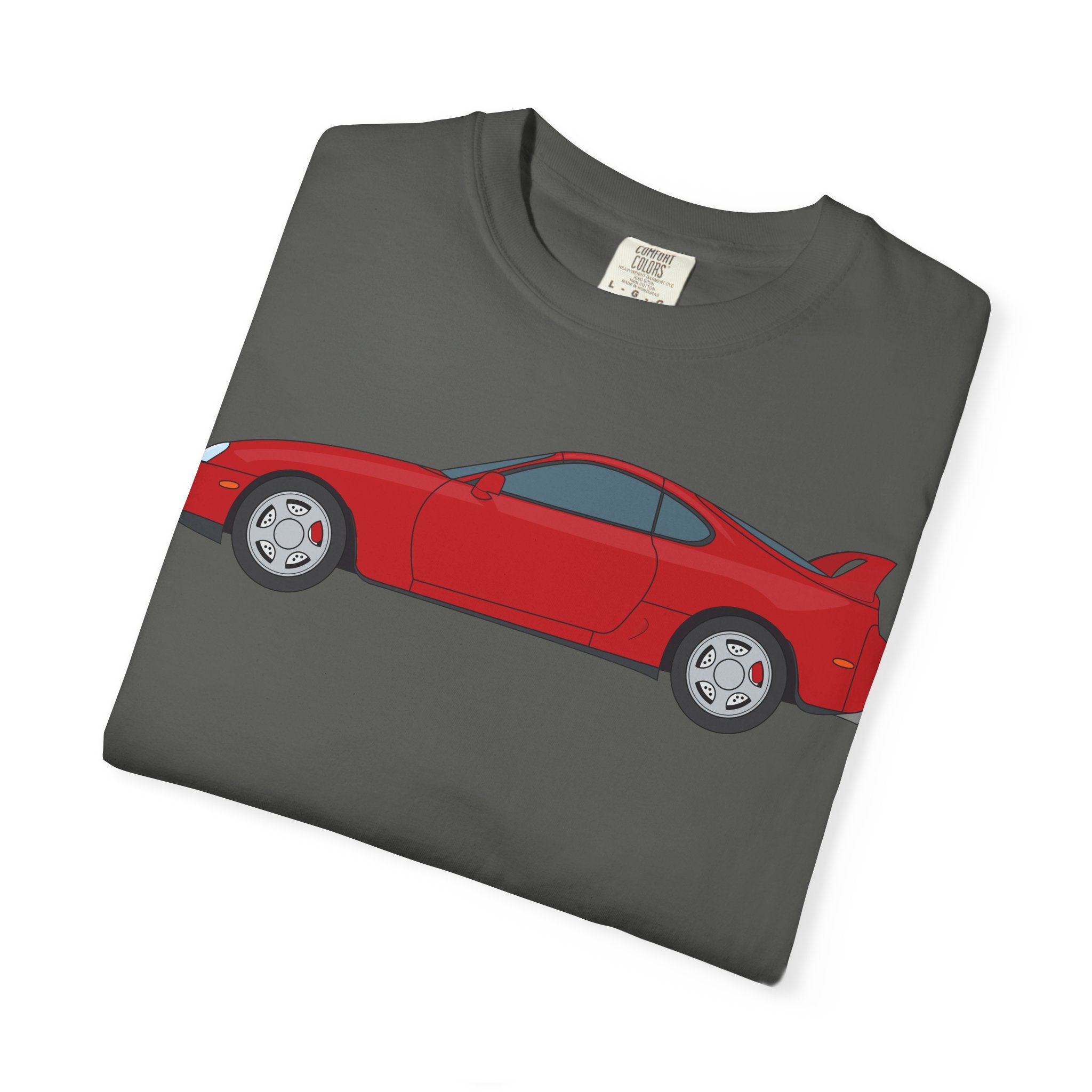 Toyota Supra MK4 Super Red ll  — T-Shirt — Retro Car Graphic Tee