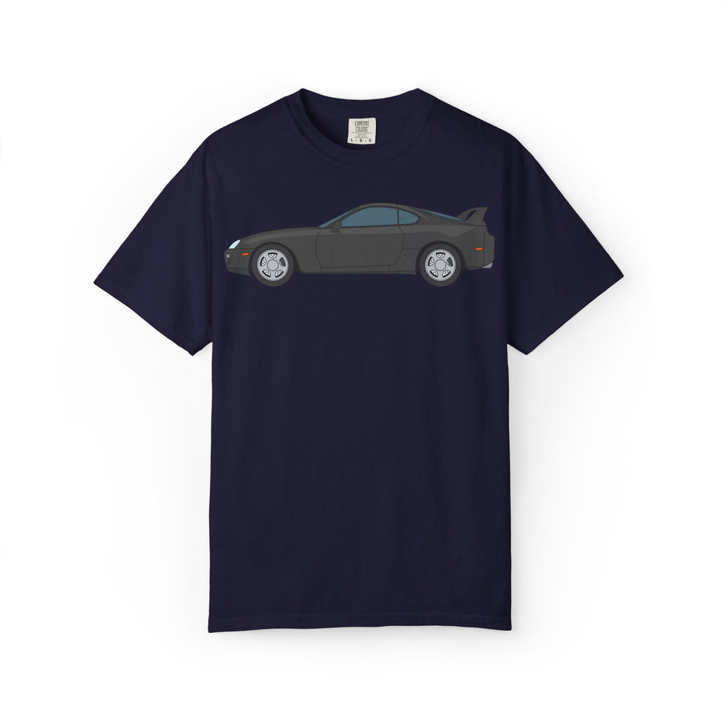 Toyota Supra MK4 Anthracite  — T-Shirt — Retro Car Graphic Tee