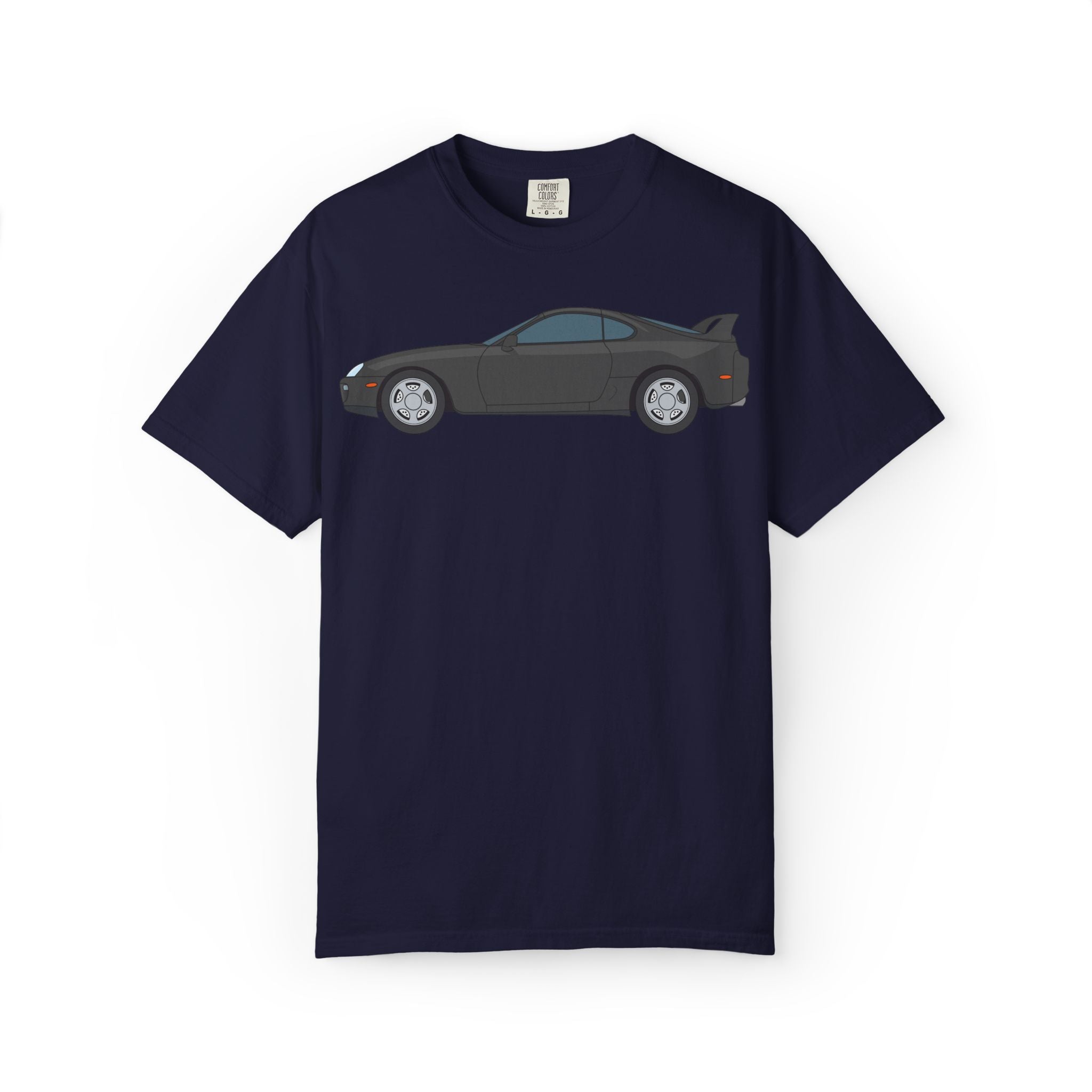 Toyota Supra MK4 Anthracite  — T-Shirt — Retro Car Graphic Tee