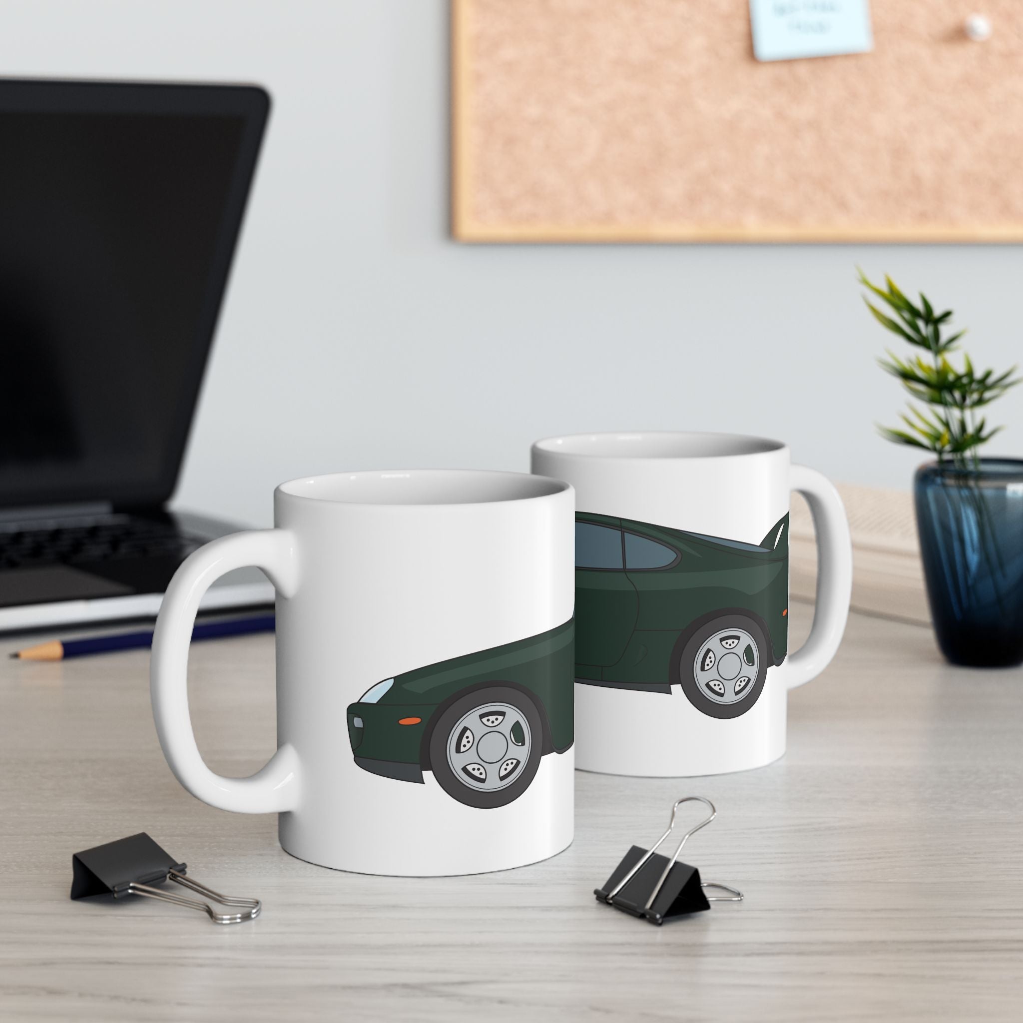 Toyota Supra MK4 – Dark Green Mica Ceramic Mug