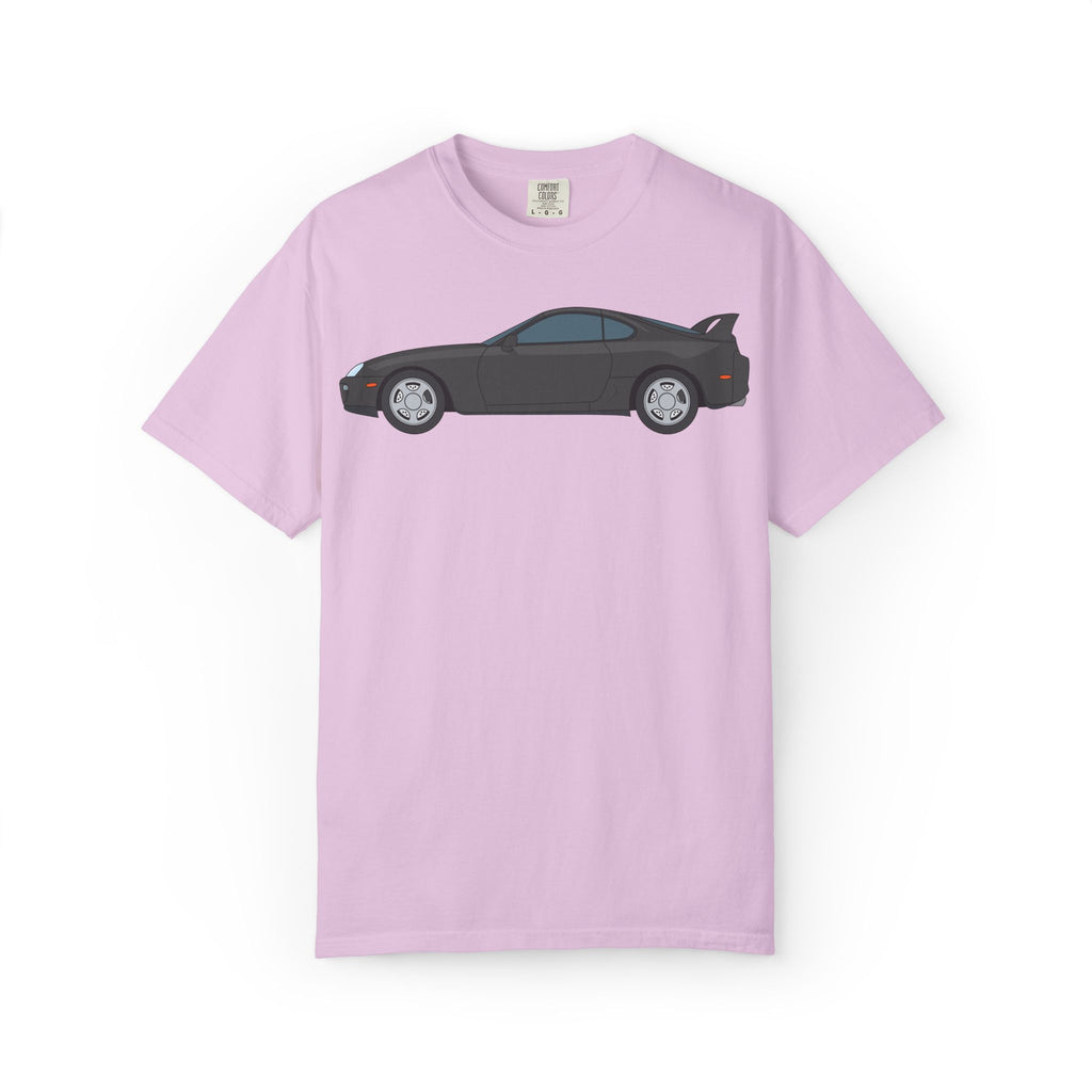 Toyota Supra MK4 Anthracite  — T-Shirt — Retro Car Graphic Tee